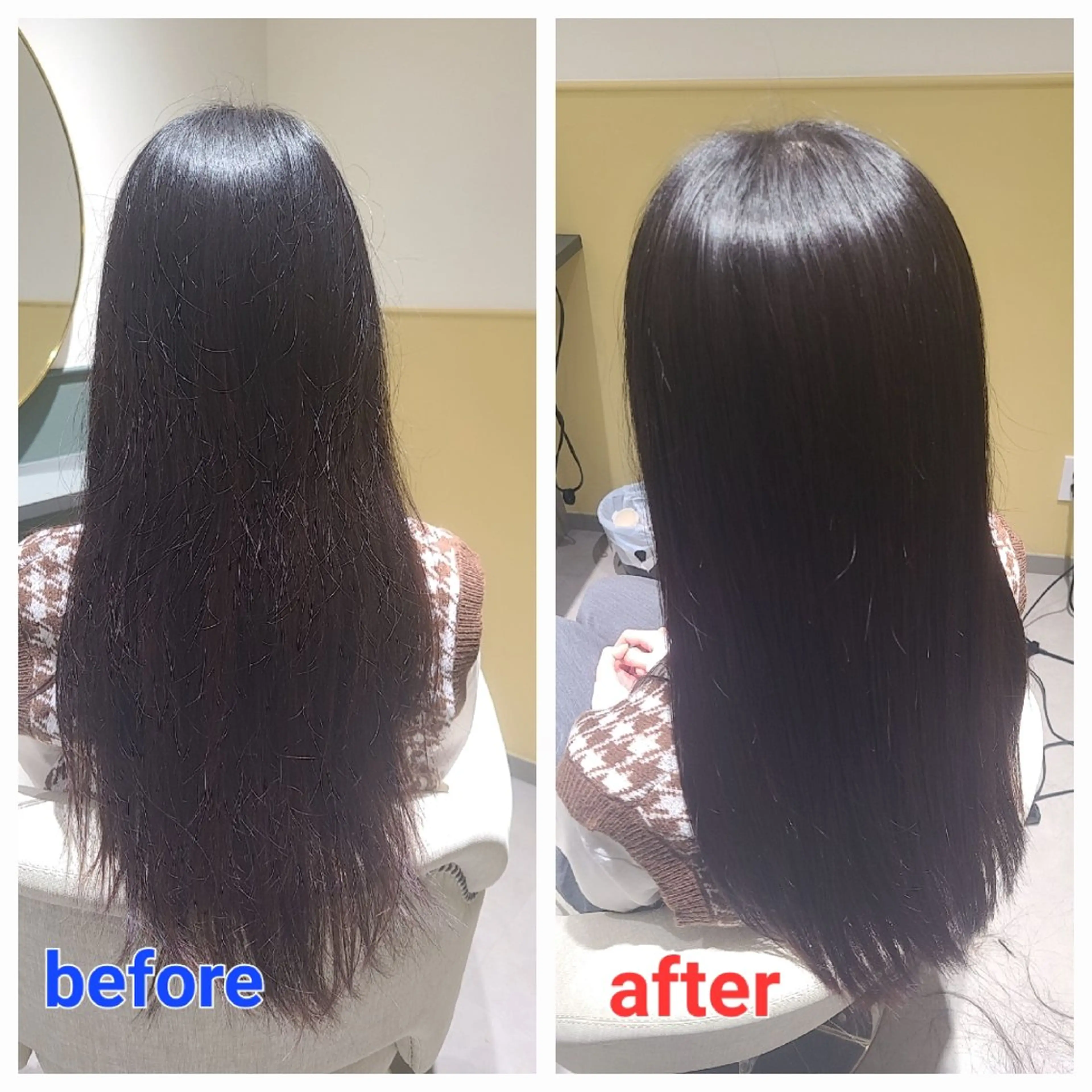 ロング 髪質改善 ロング カット 縮毛矯正 トリートメント  髪質改善＋艶専門  ✧ オオノのヘアスタイル