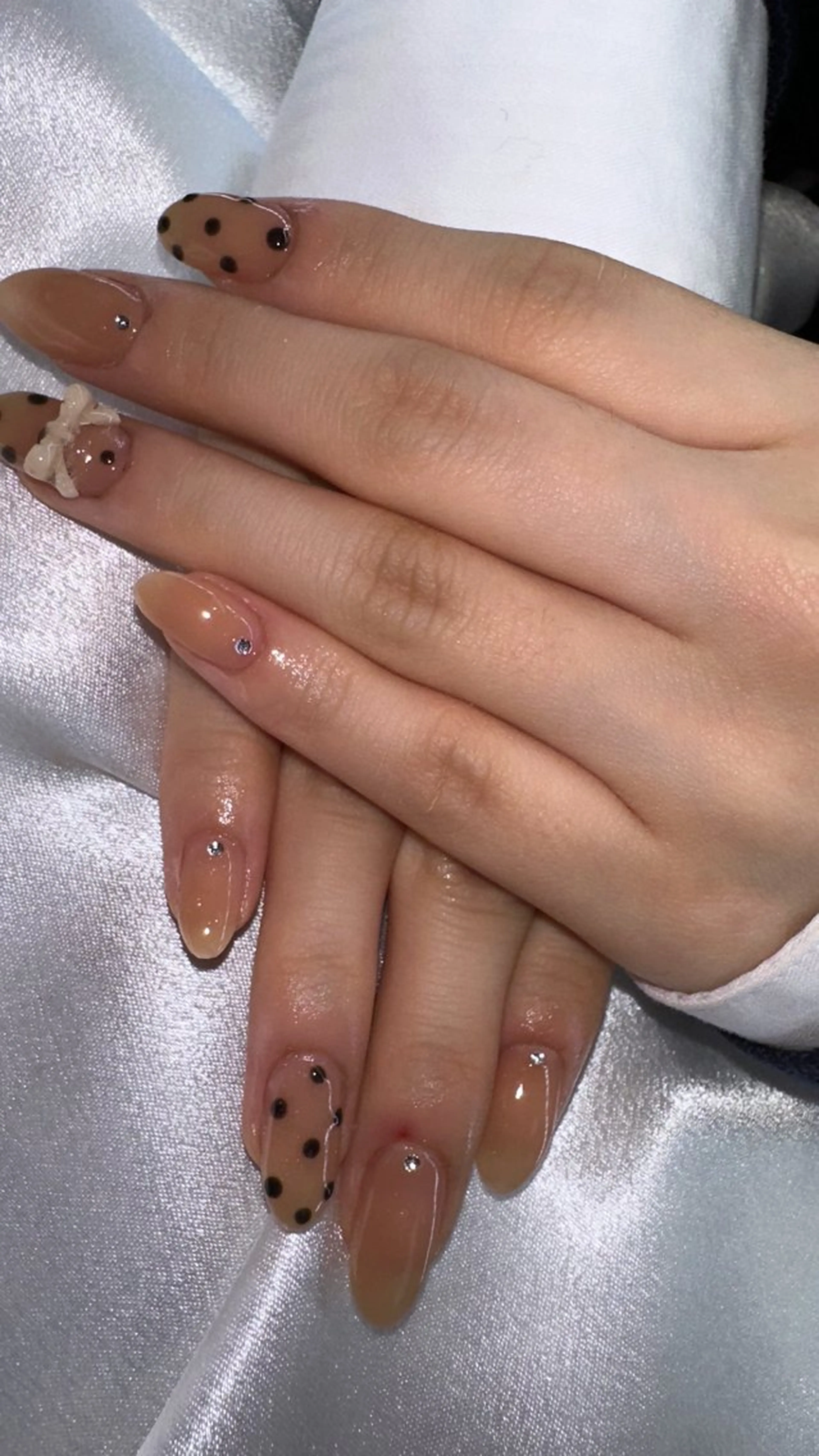 ミディアム ハンドネイル YOKOSUKA🧸 NAIL🌿🫧💛のネイルデザイン