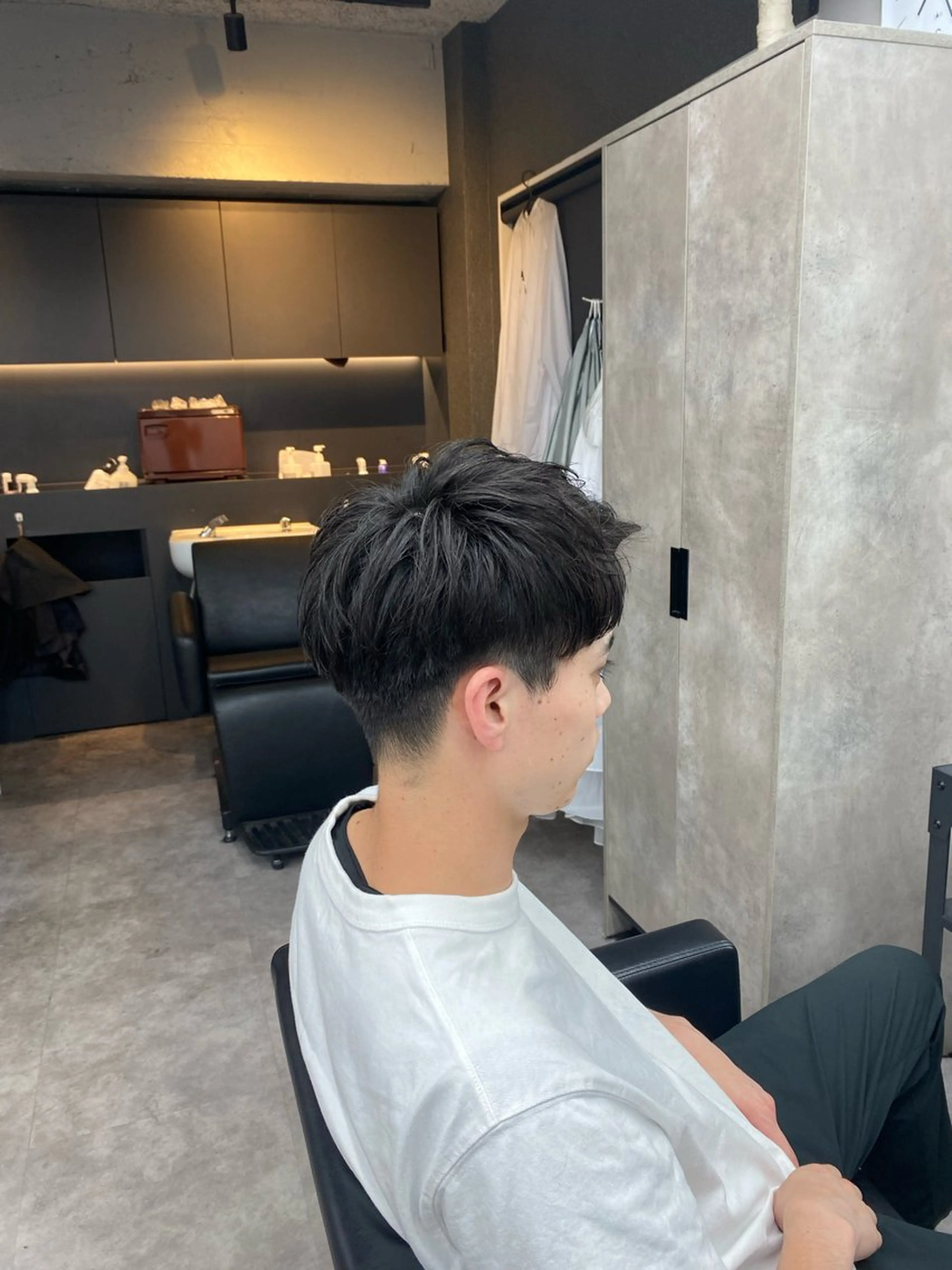 メンズ アップバング RIKIYA👑 北千住メンズ特化👑のヘアスタイル