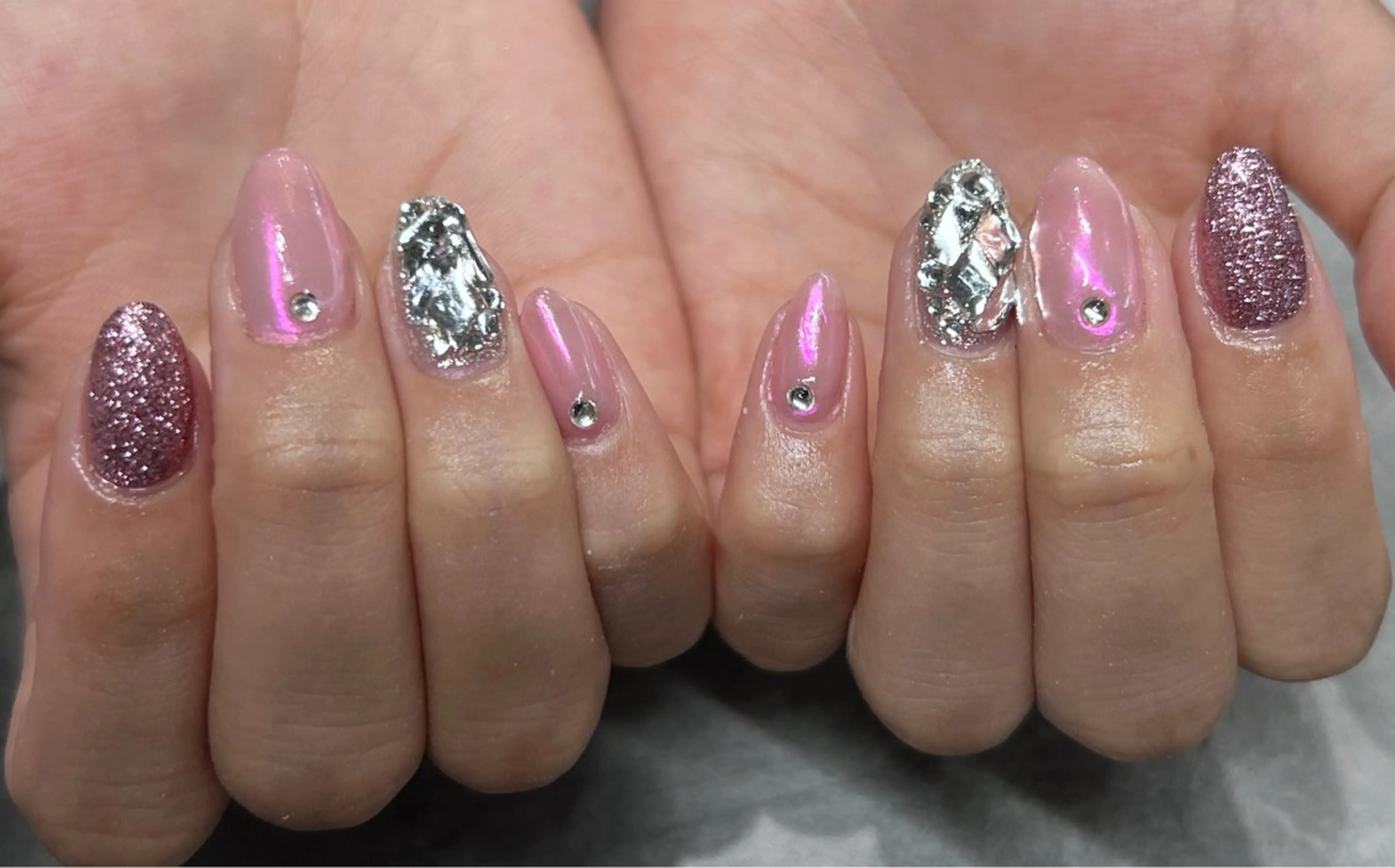 ネイル Miimo💅🏻 ほのか‪ ·͜·♡‬のネイルデザイン