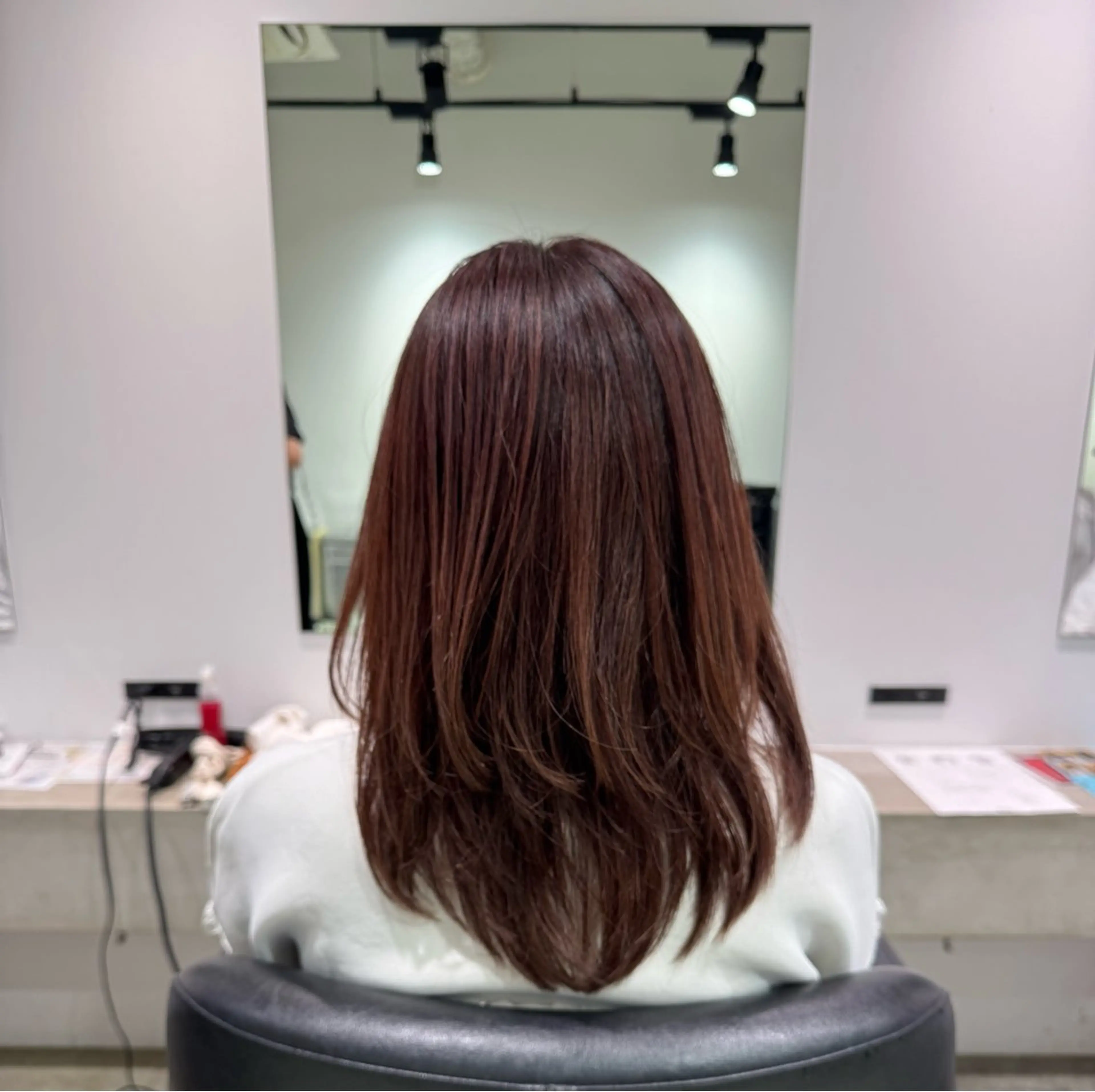 ミディアム カラー ミディアムレイヤー ラベンダーカラー ラベンダーピンク ピンクカラー レイヤーカット カット ヘアカラー 無料モデル募集/ボブ /レイヤー/Rinのヘアスタイル