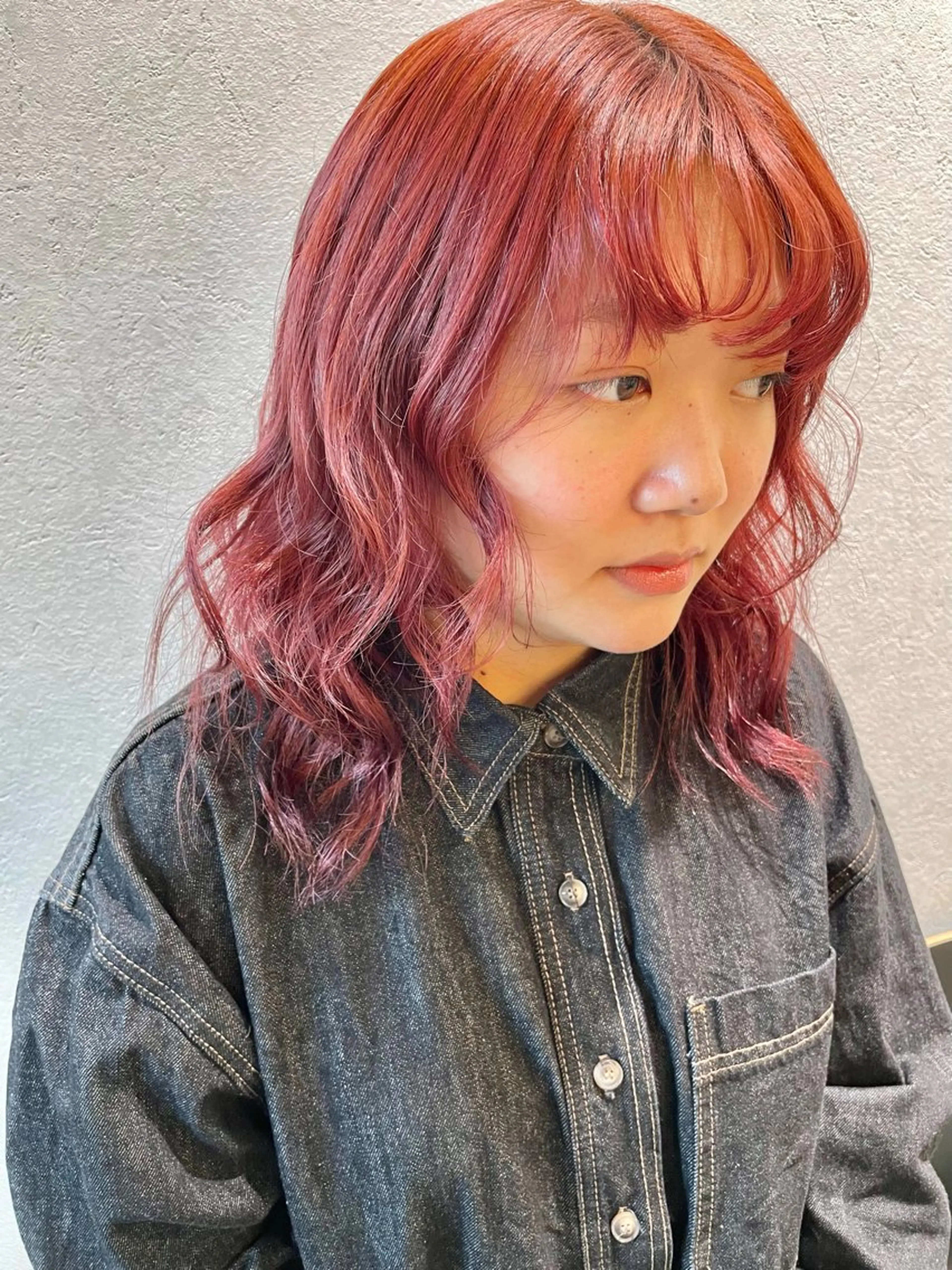 〈ミニモ学割🎓〉❤️‍🔥暖色系❤️‍🔥ダブルカラー🥣《ブリーチ1&カラー》　＋トリートメントの写真