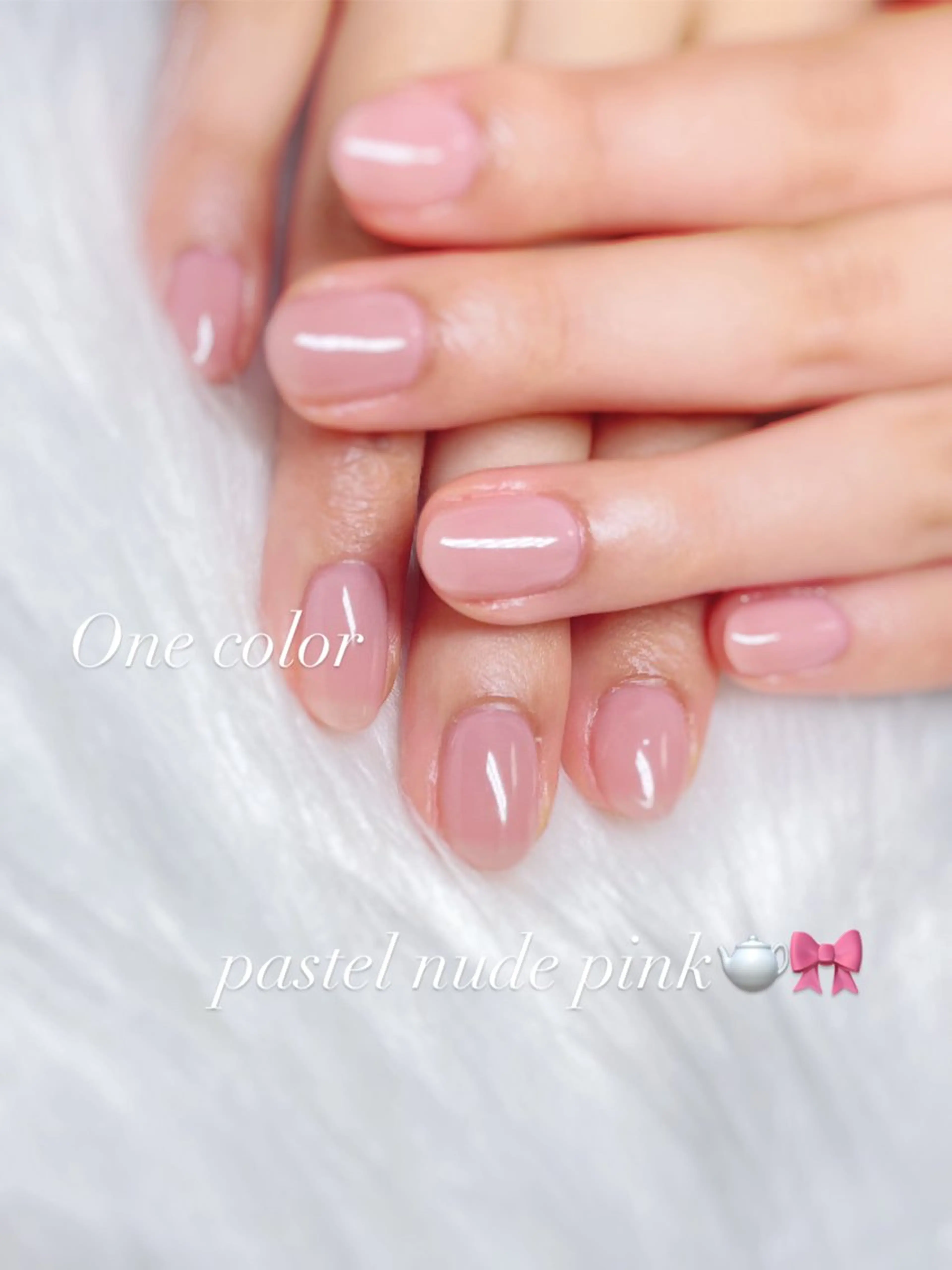 ネイル オフィスネイル ワンカラーネイル ピンク シンプルネイル ハンドネイル Kotoneil.Y 琴音のネイルデザイン