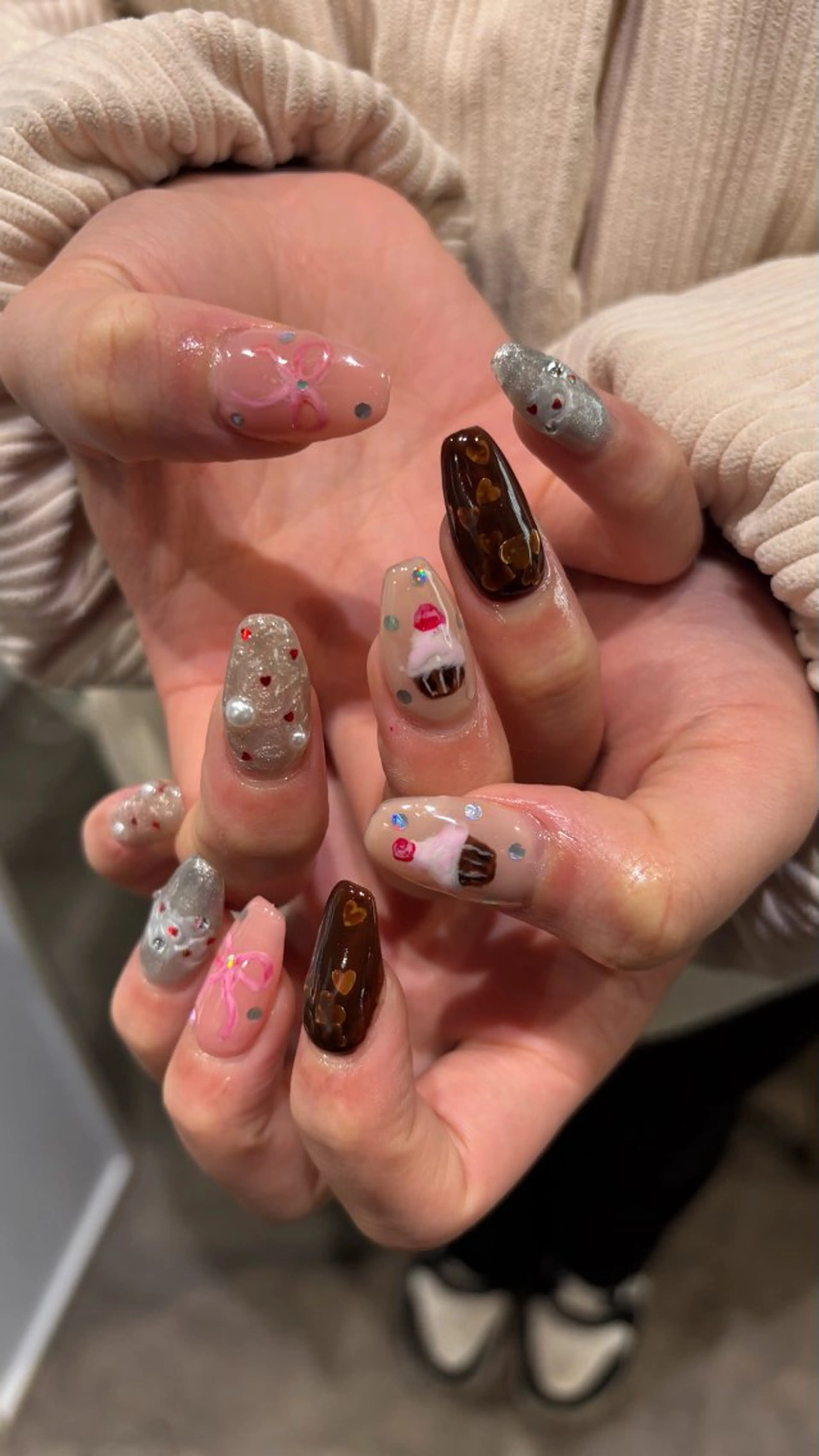 ネイル ハンドネイル ハイトーン/ ネイル💅まりなのヘアスタイル