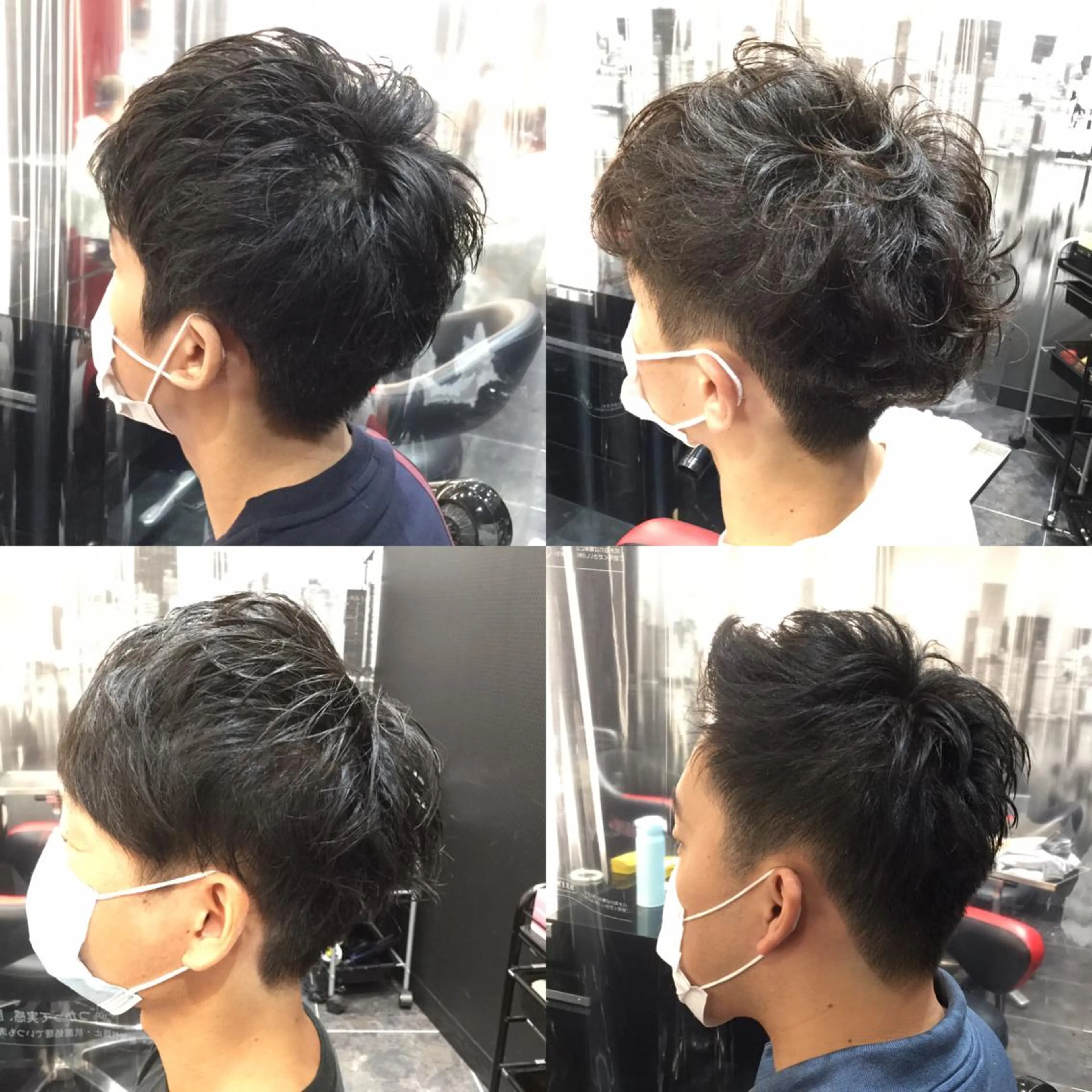 ショート パーマ メンズ Annon プライベートサロンのヘアスタイル