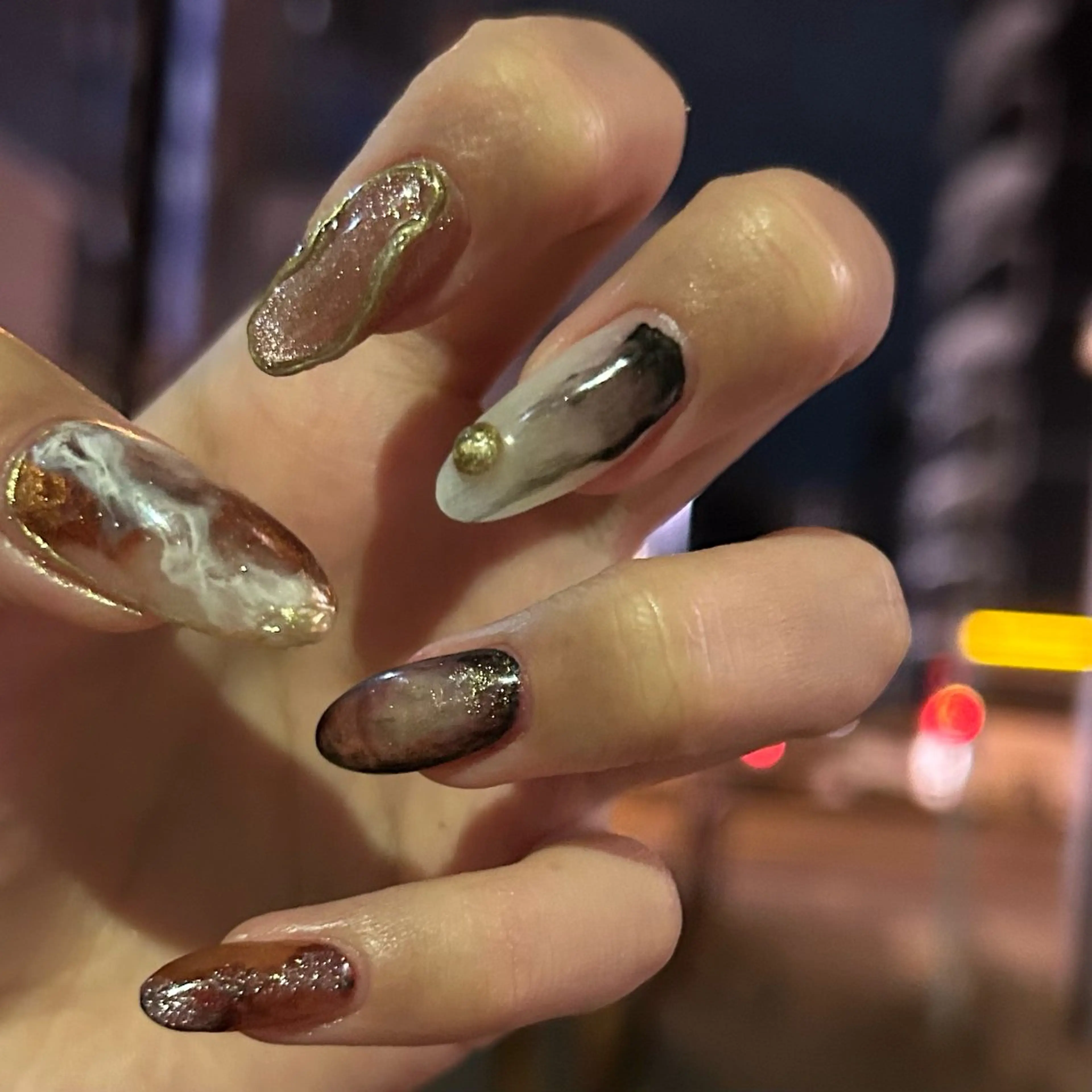 ネイル ハンドネイル フットネイル ASA nail / アート☀︎ニュアンスのネイルデザイン