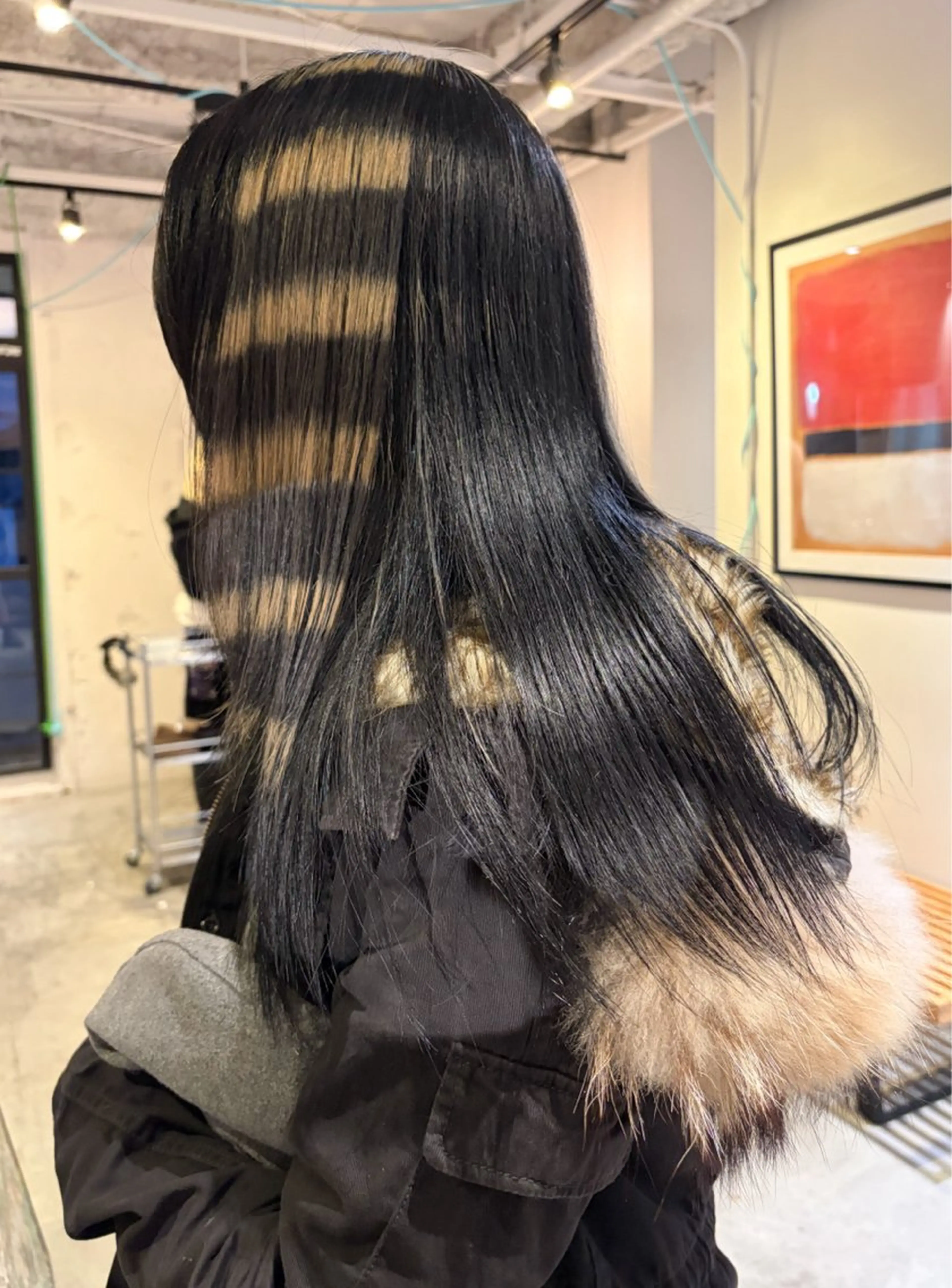 セミロング カラー デザインカラー カット ヘアカラー トリートメント 村上雅人 ナチュラルモードのヘアスタイル