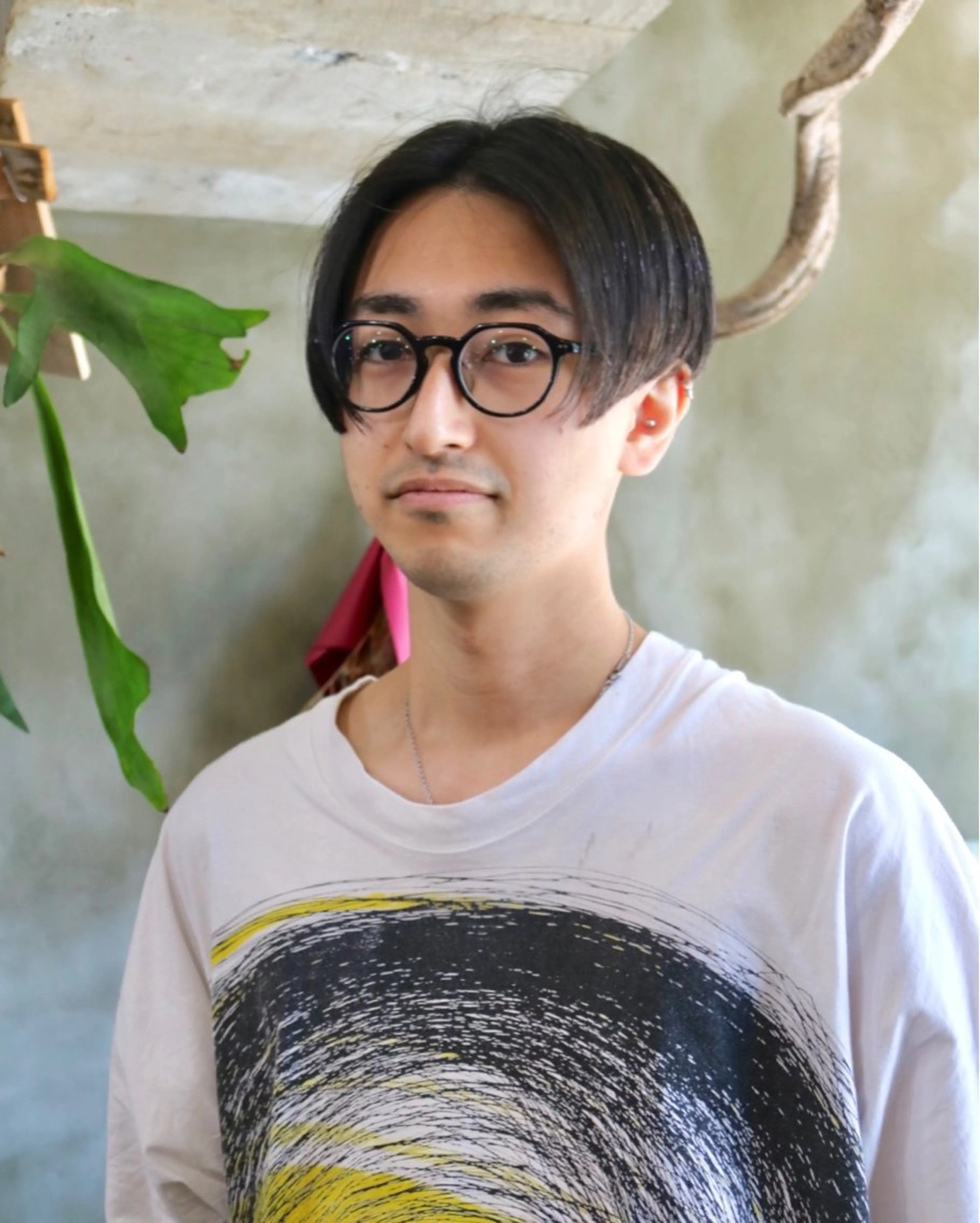 ミディアム メンズ 木村陸弥 似合わせ 透明感カラー🌿のヘアスタイル