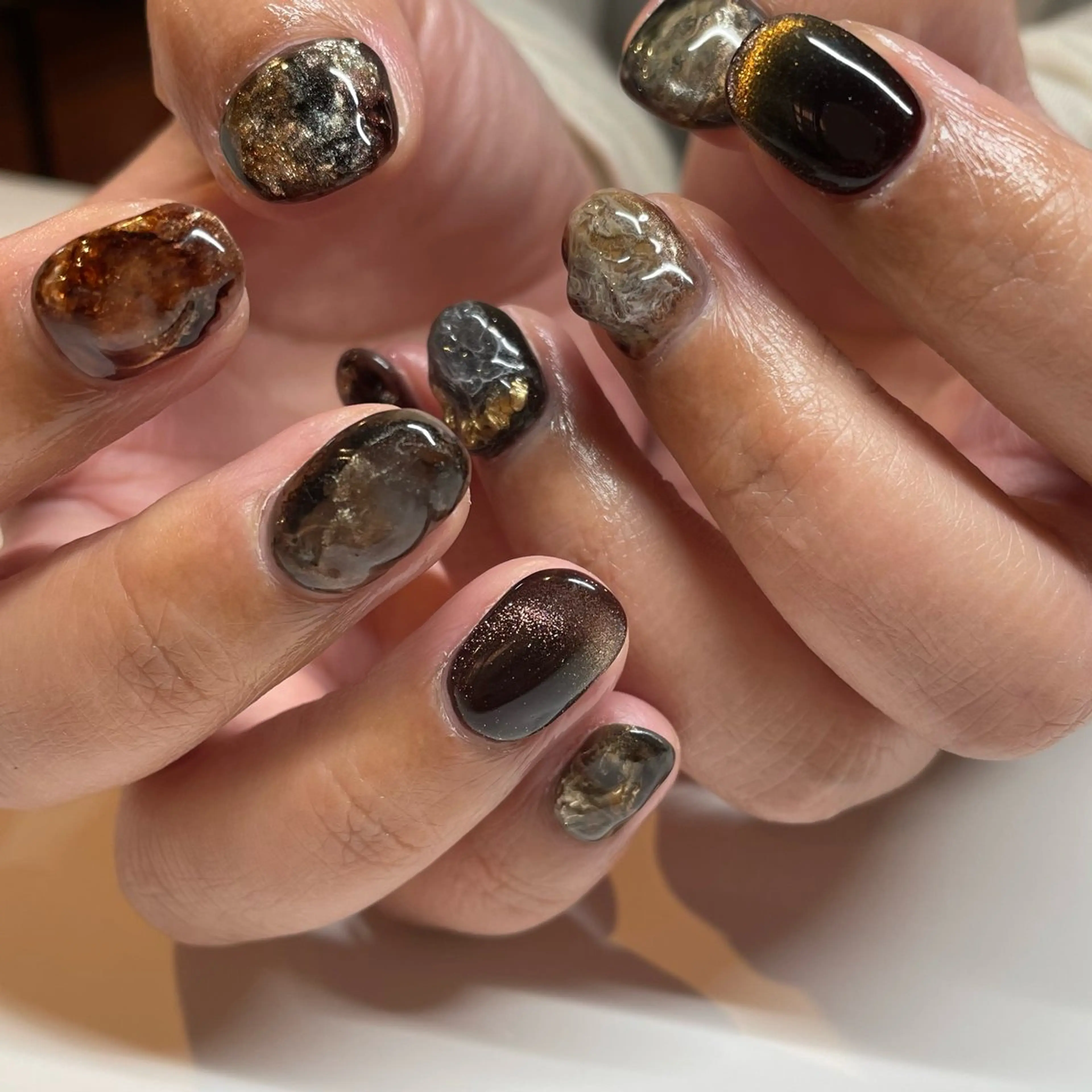 ネイル アートネイル ニュアンスネイル Manon Yuiのネイルデザイン