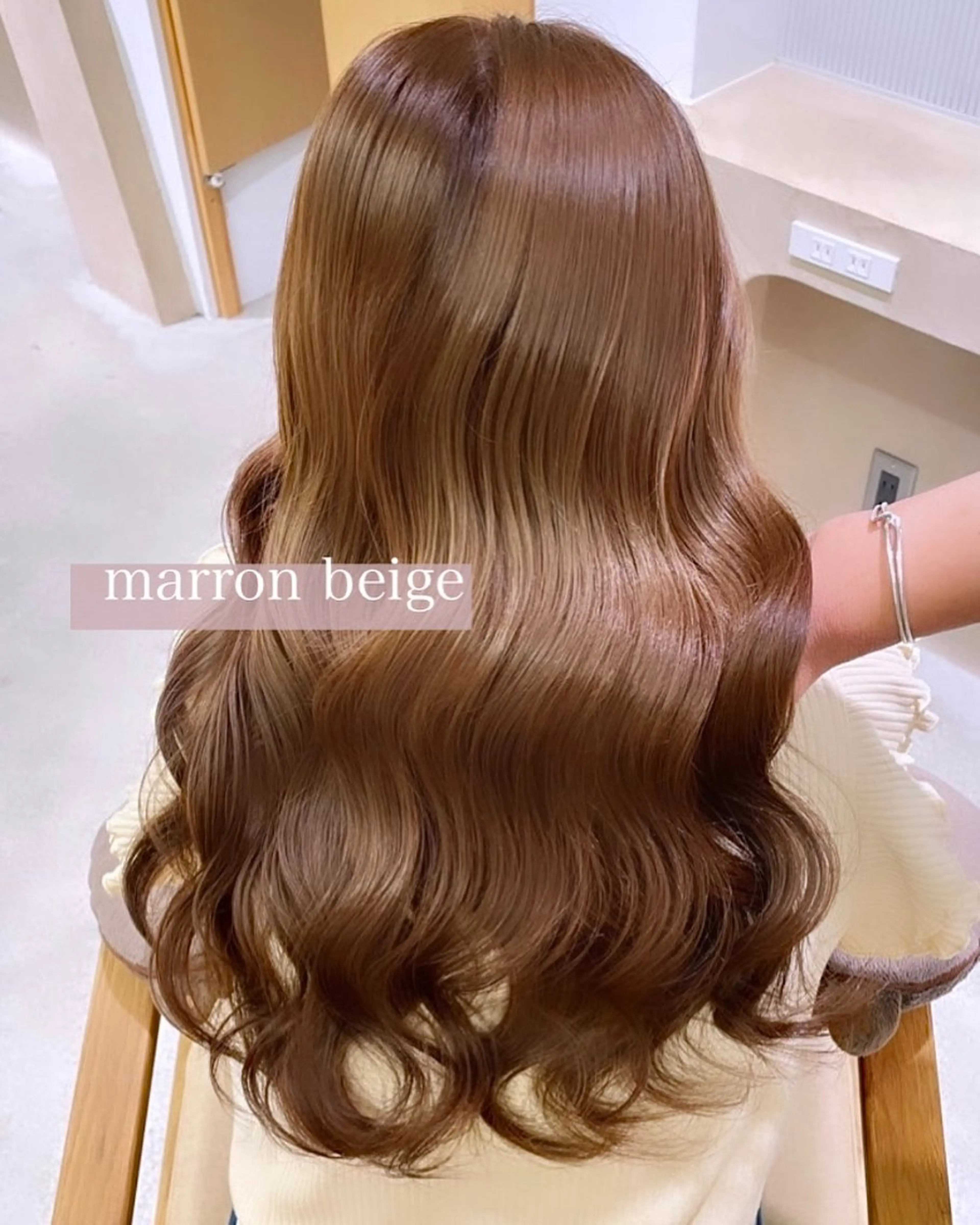 カラー ブリーチ ケアブリーチ 透明感カラー ダブルカラー イヤリングカラー 落合しほ/韓国ヘア/ 髪質改善/縮毛矯正のヘアスタイル