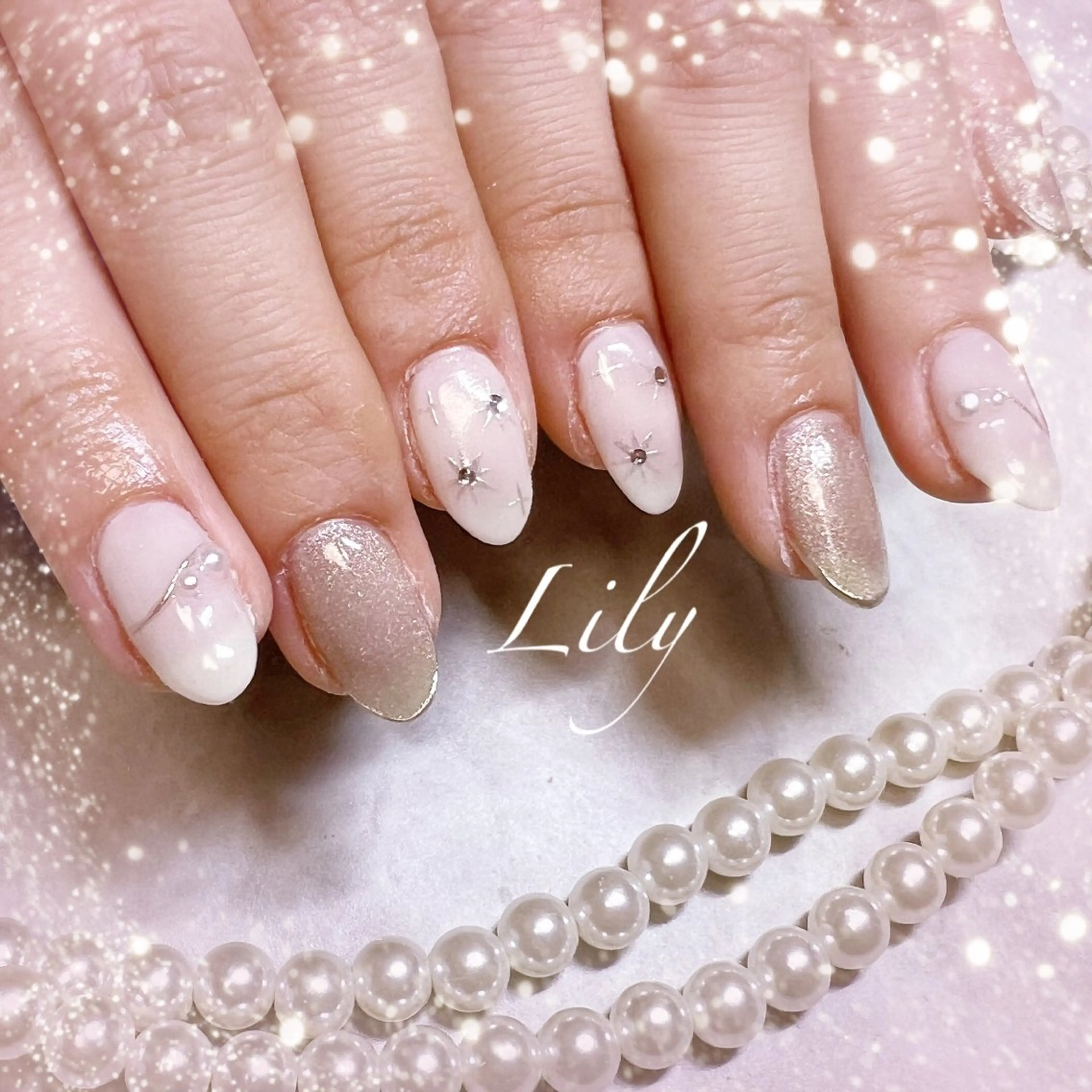 ネイル ハンドネイル Lily*nail 🌻Mii🌻のネイルデザイン