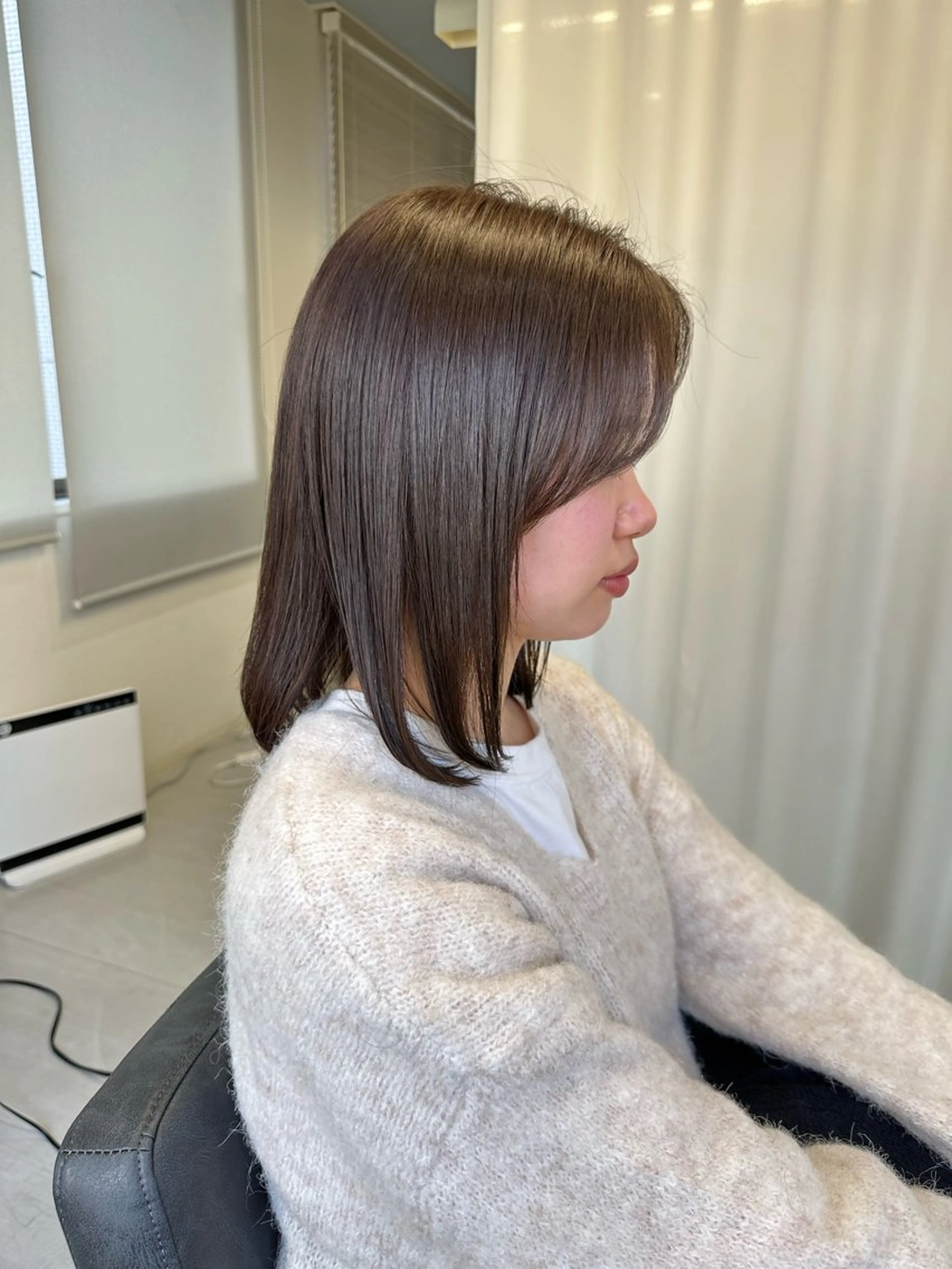 ミディアム jiji /北四番丁 押切瑠奈のヘアスタイル