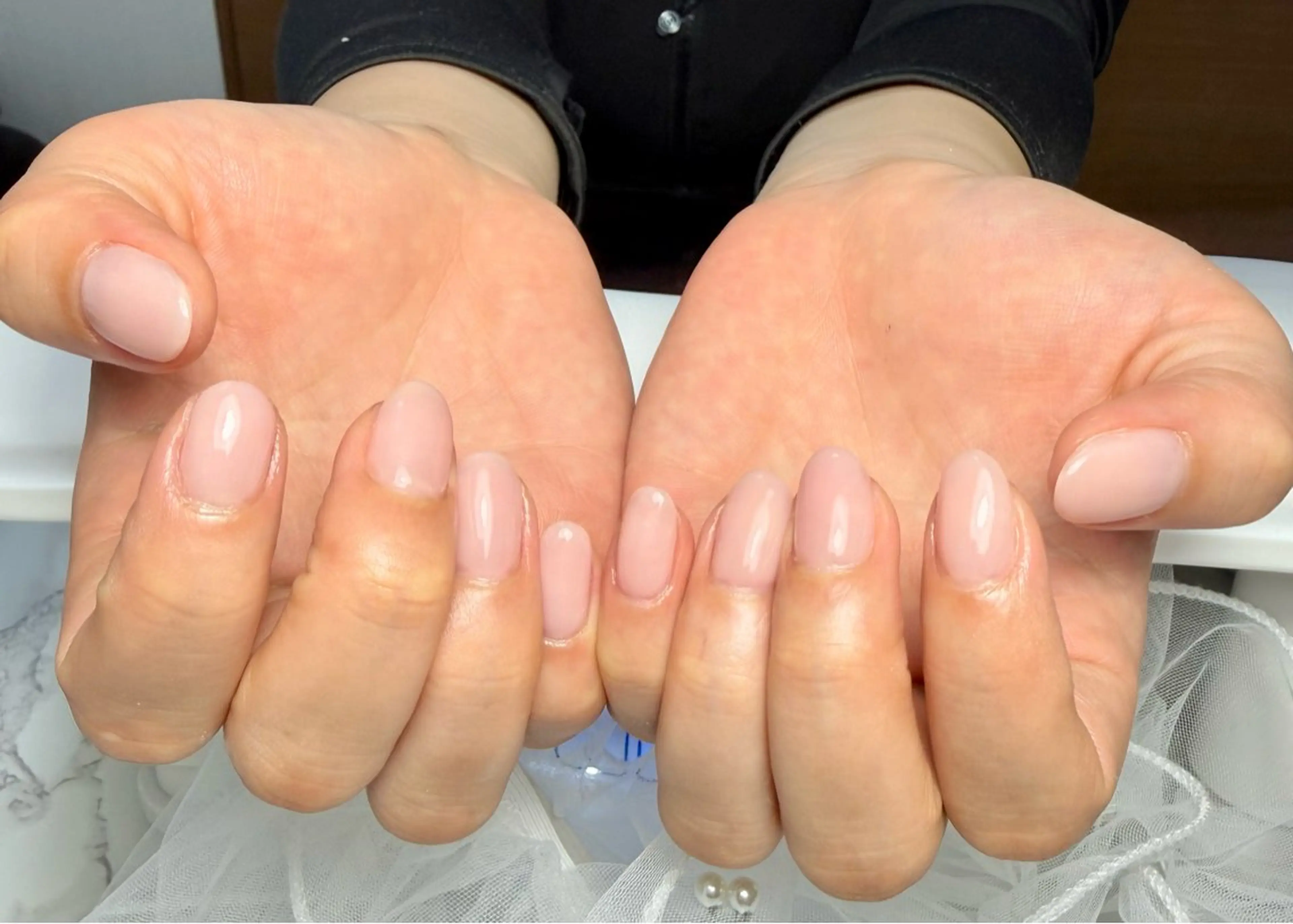 ネイル アートネイル チークネイル フラッシュネイル フラッシュマグ フレンチネイル M.N_ nailのネイルデザイン