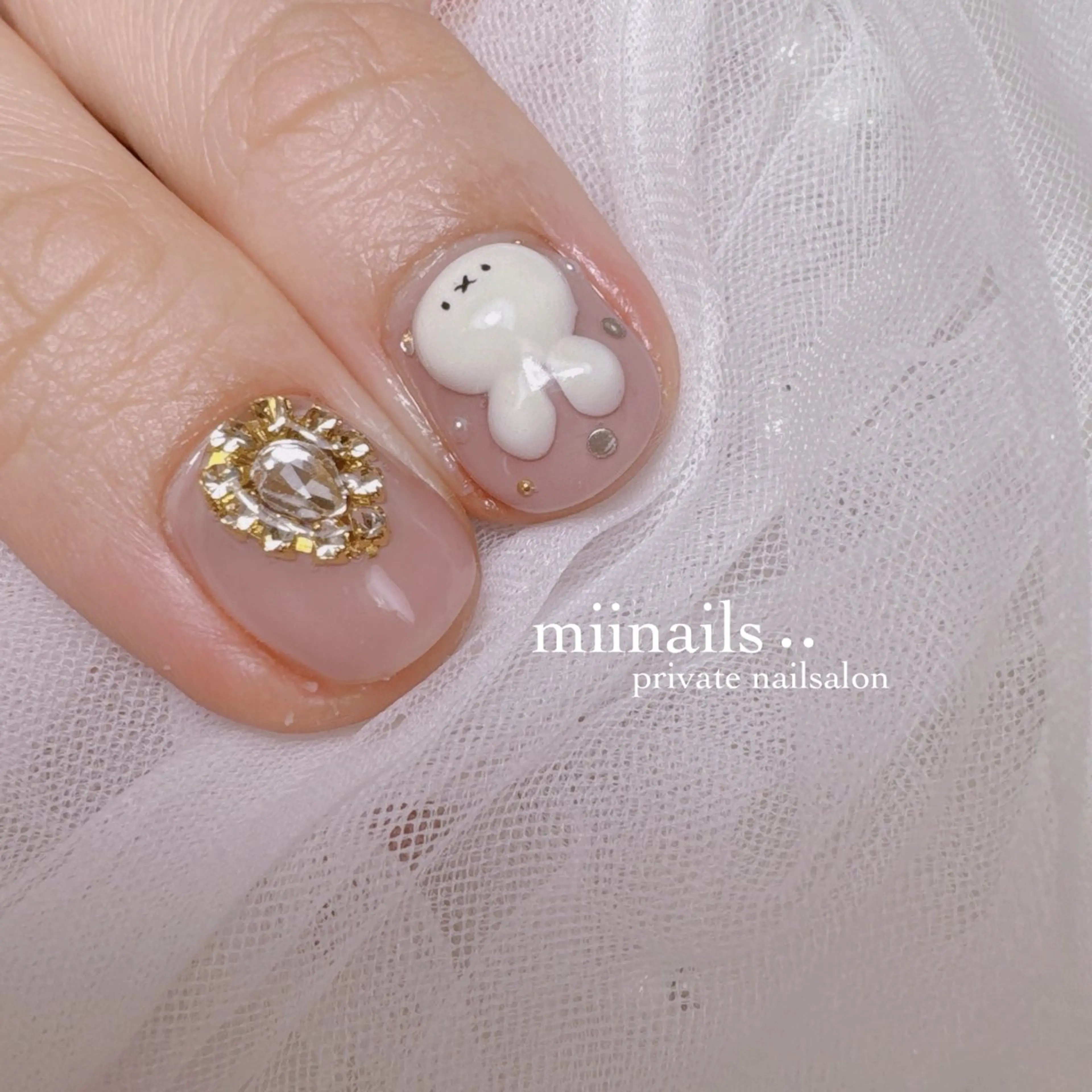 ネイル 韓国ネイル ワンホンネイル ハンドネイル nailsalon miinailsのネイルデザイン