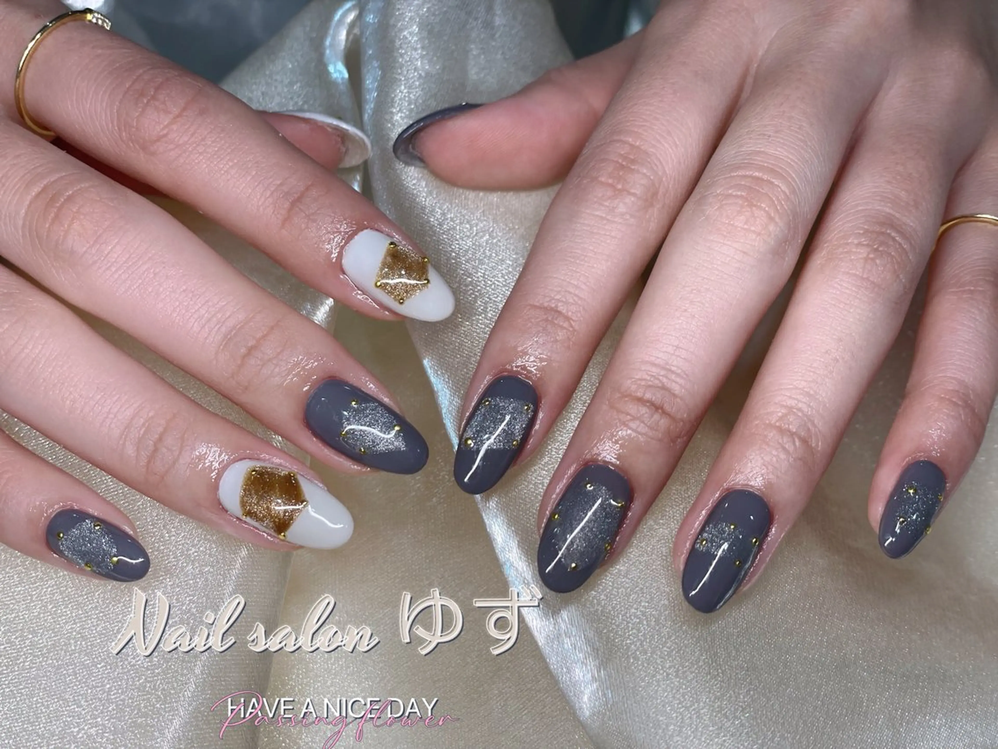 ネイル ニュアンスネイル ハンドネイル MAKI💚💚💚 秋葉原.のネイルデザイン