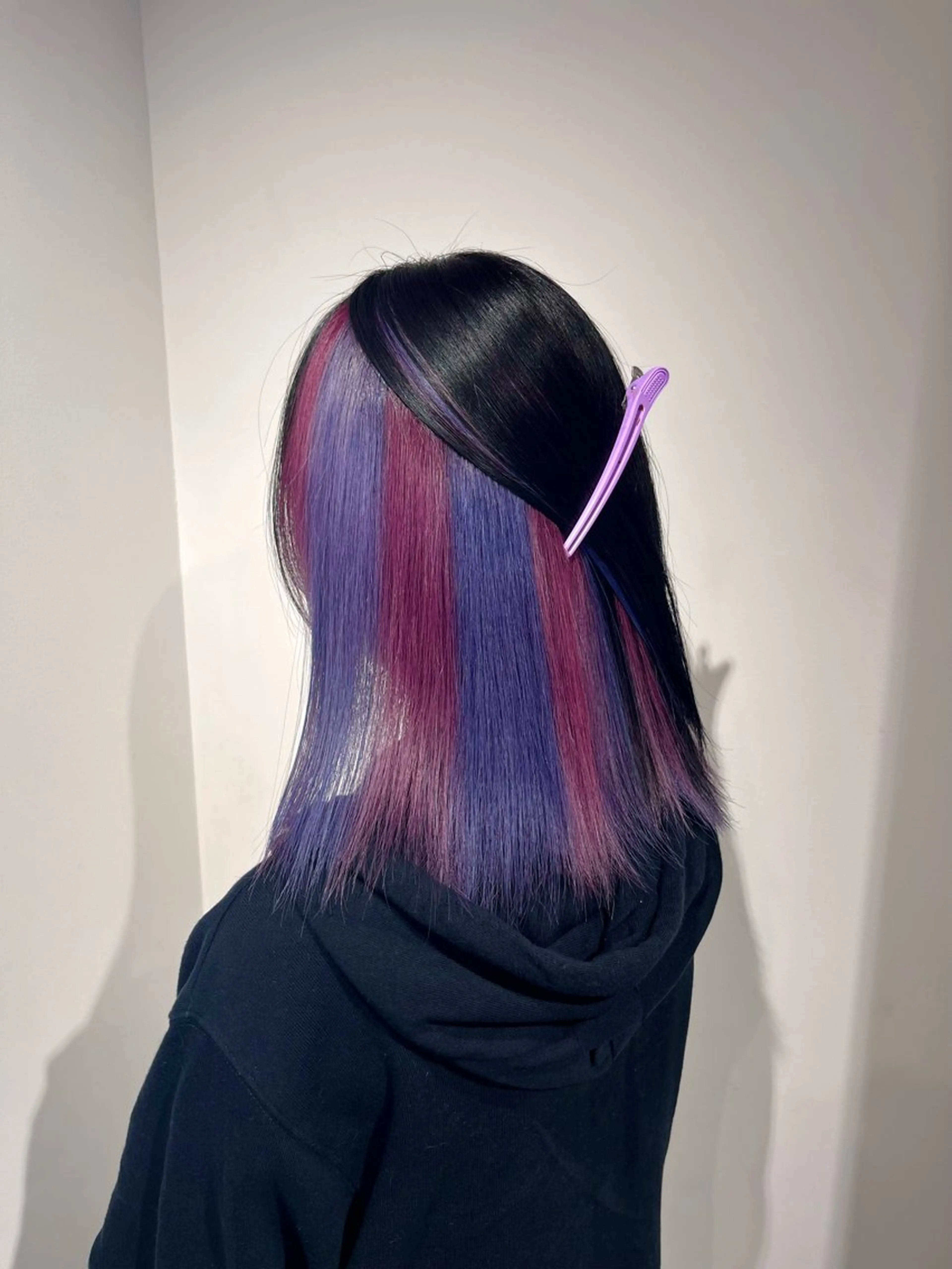 セミロング カラー ツートーンカラー ヘアカラー 吉原葵/ハイトーン /インナーカラーのヘアスタイル