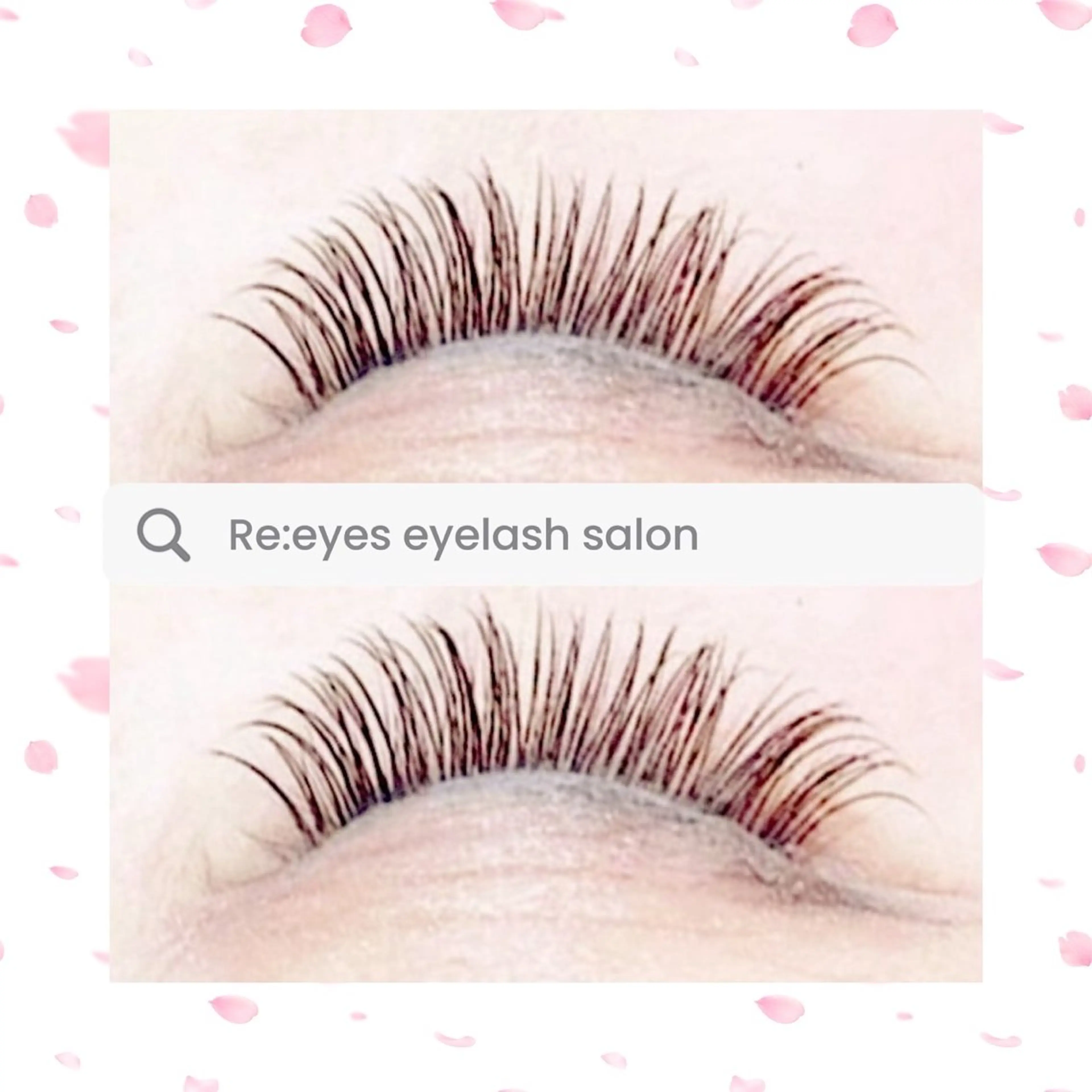 マツエク・マツパ 付け放題 フラットラッシュ Re:eyes🌙 〜リアイズ〜のマツエク・マツパデザイン