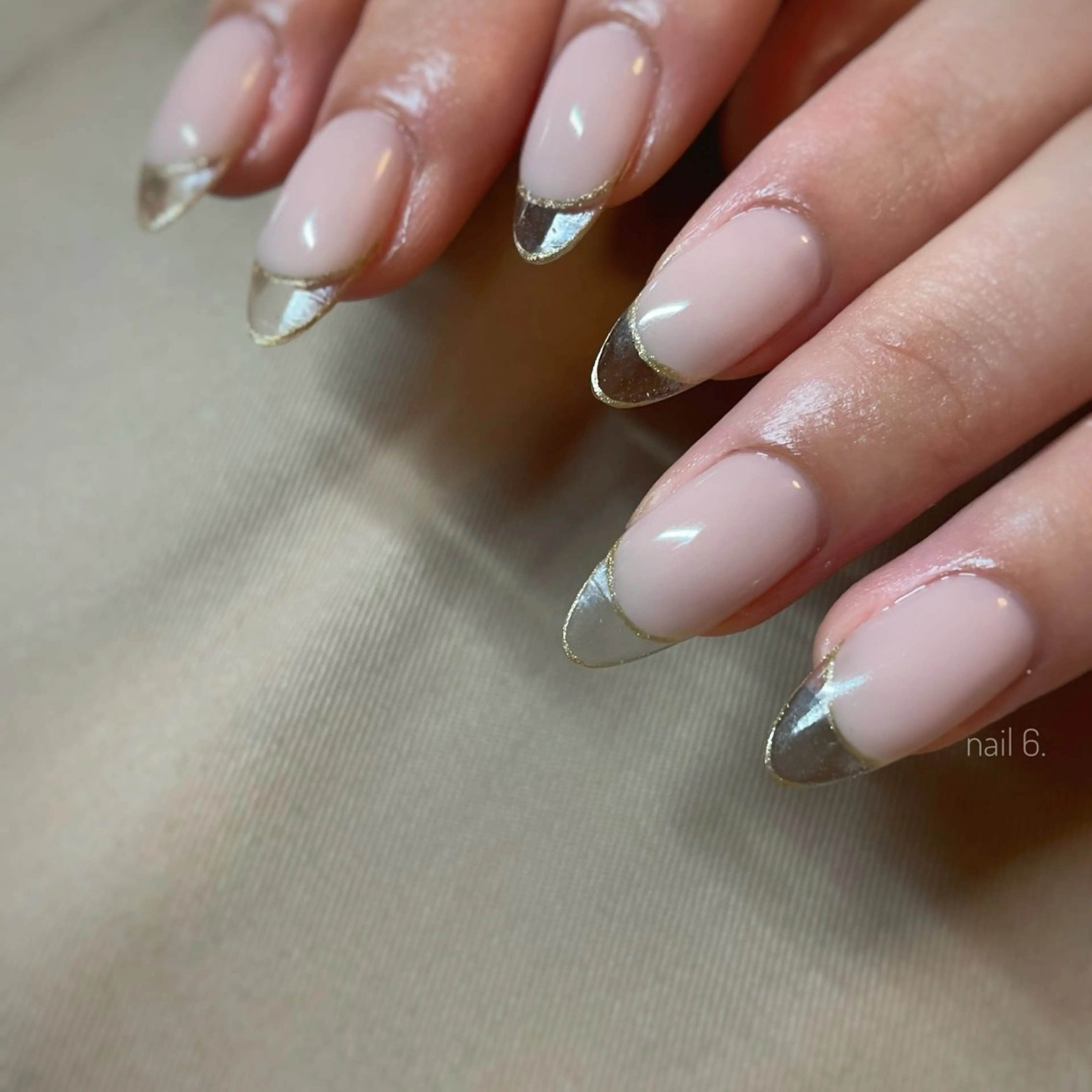 ネイル クリアネイル フレンチネイル スカルプネイル nail 6.のネイルデザイン