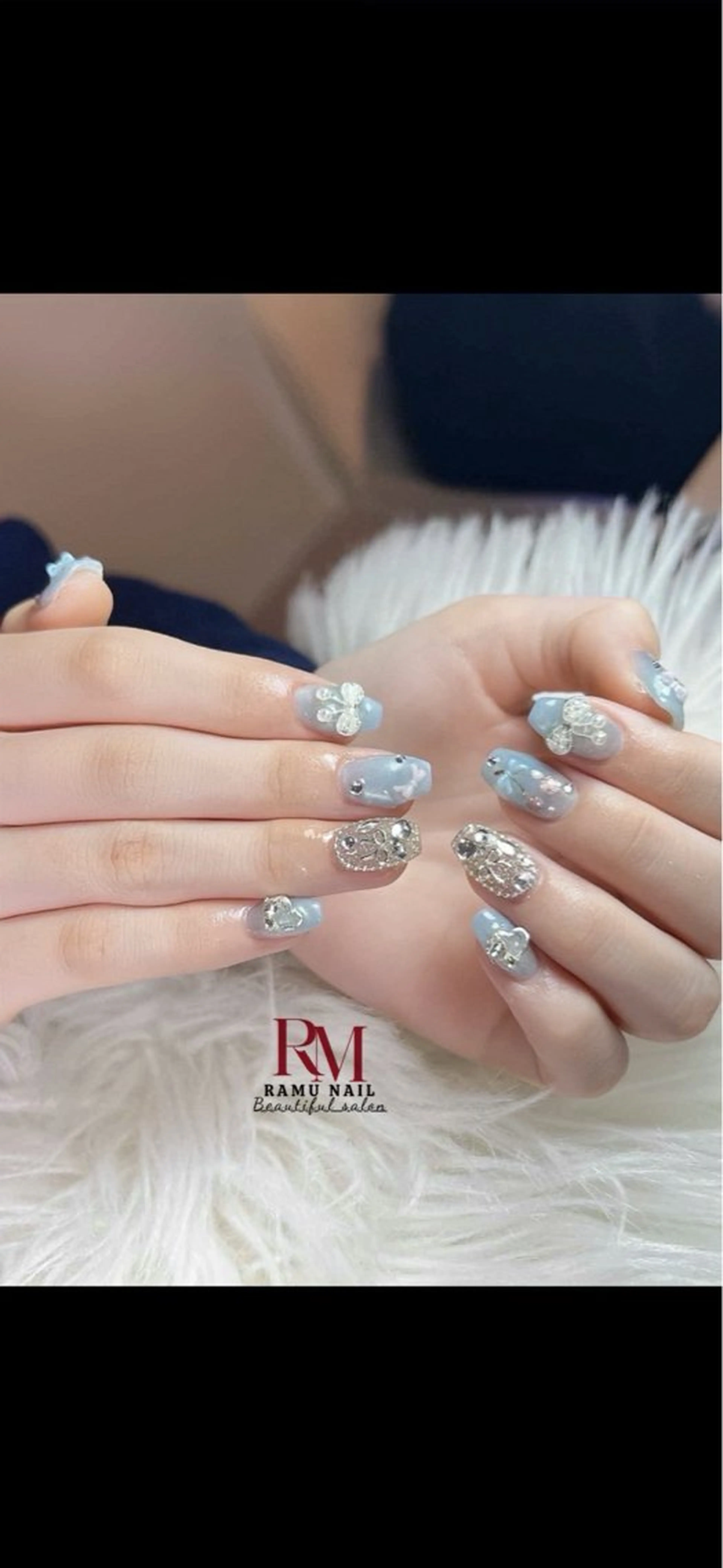 ネイル キラキラネイル マグネットネイル ミラーネイル ピンク ワンホンネイル ハンドネイル RAMU Nail 恵比寿店のネイルデザイン