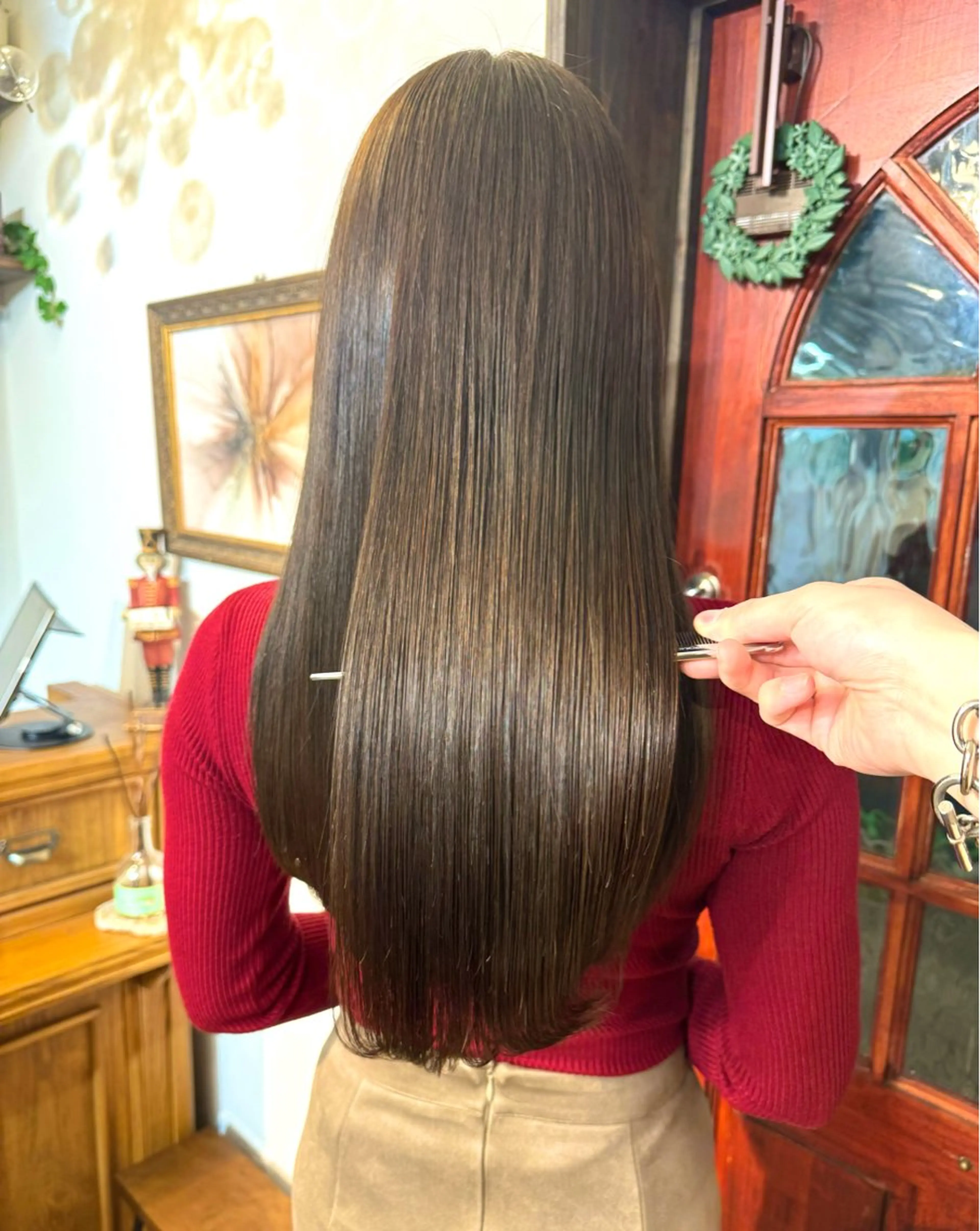 ロング カット 縮毛矯正 トリートメント 伏田 遼馬のヘアスタイル