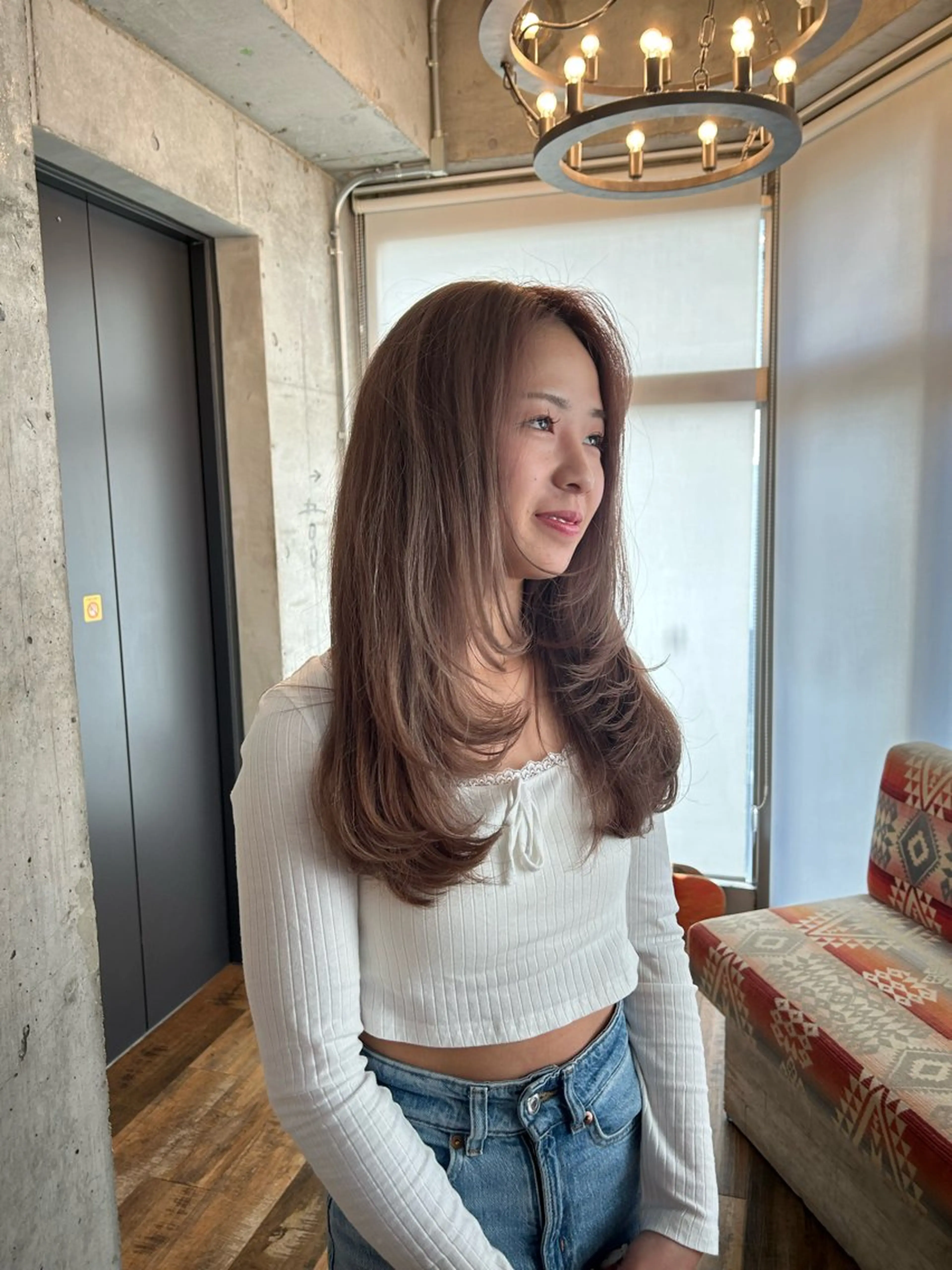 ロング カラー ヘアカラー トリートメント 🎨デザイン🥇 美髪・艶髪　日暮千敬のヘアスタイル