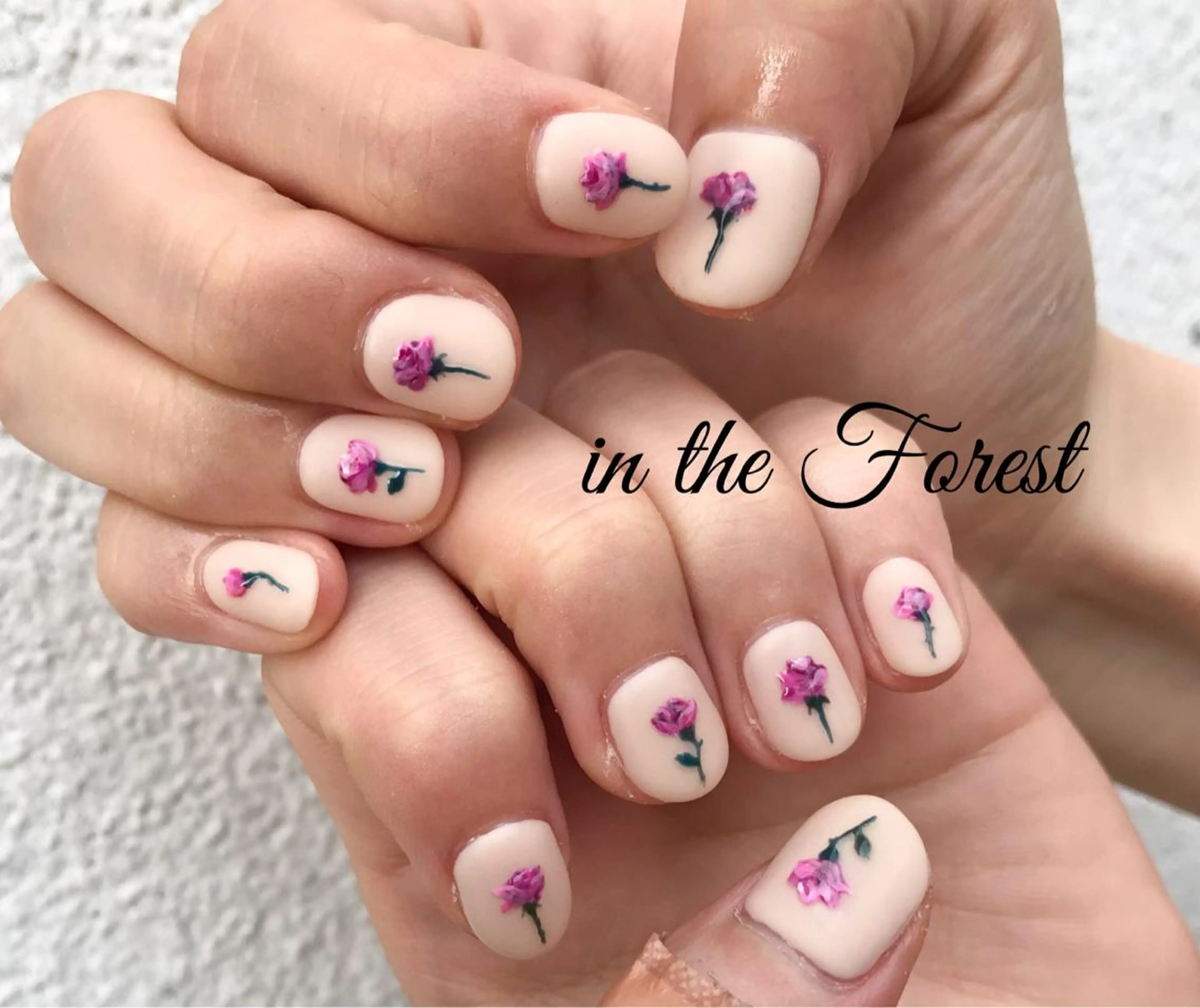 ネイル アートネイル ショートネイル 春ネイル 夏ネイル コガ アオイのネイルデザイン