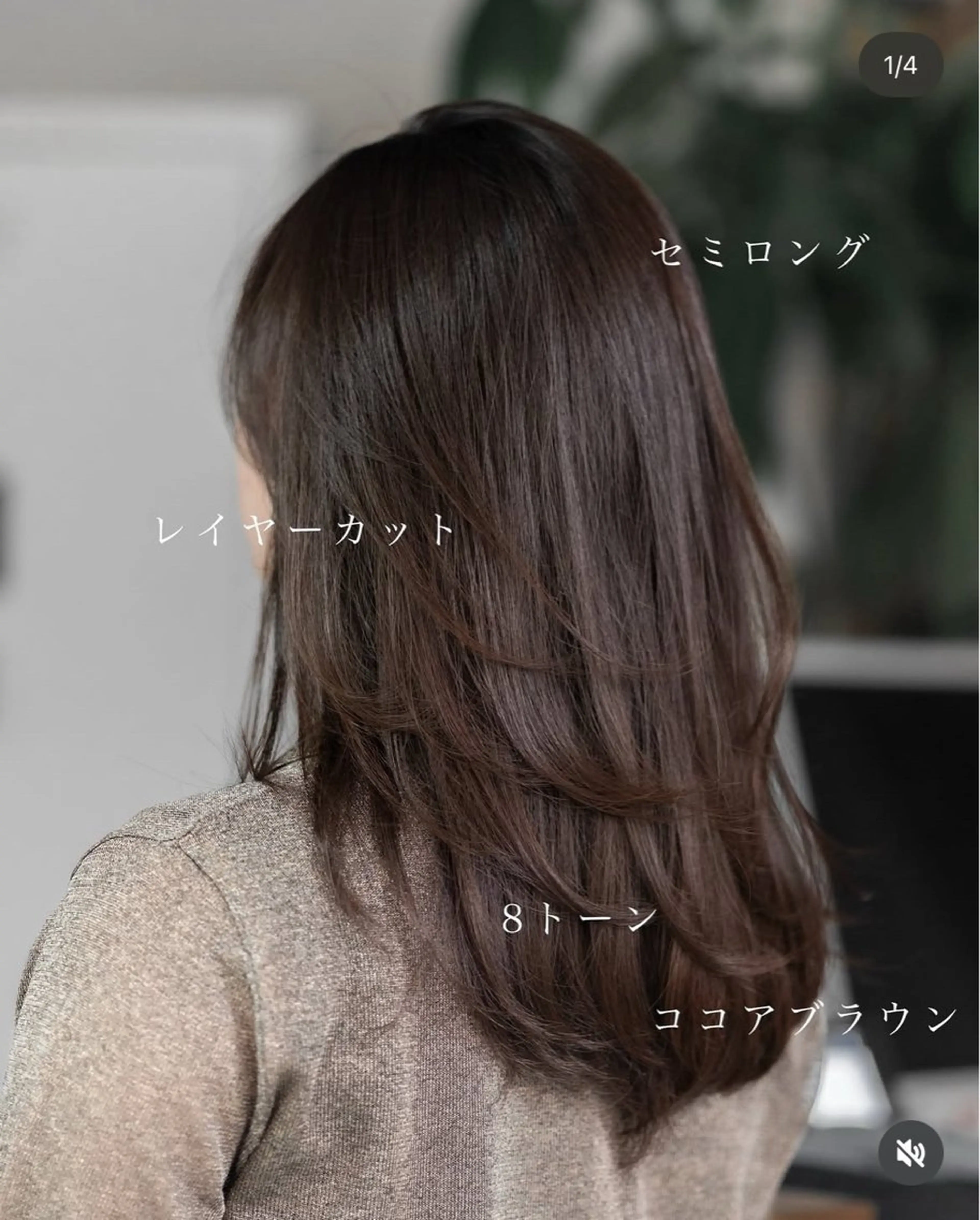 セミロング カラー ヘアアレンジ ブラウンカラー レイヤーカット レイヤー/グレージュ 渋谷表参道/小森波琉のヘアスタイル