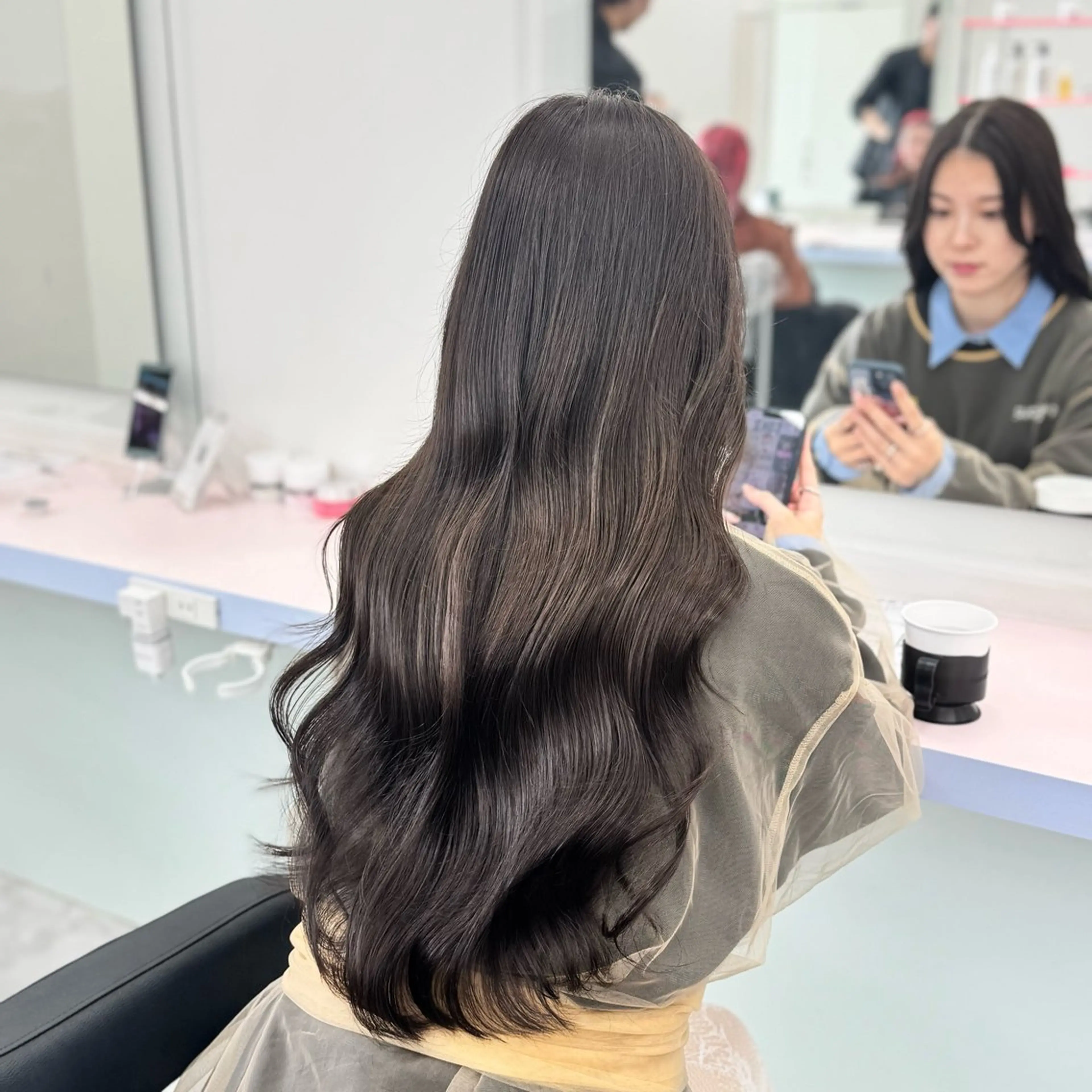 ロング カラー ヘアアレンジ 💘Risa💘/ミ ルクティ/ハイトーンのヘアスタイル