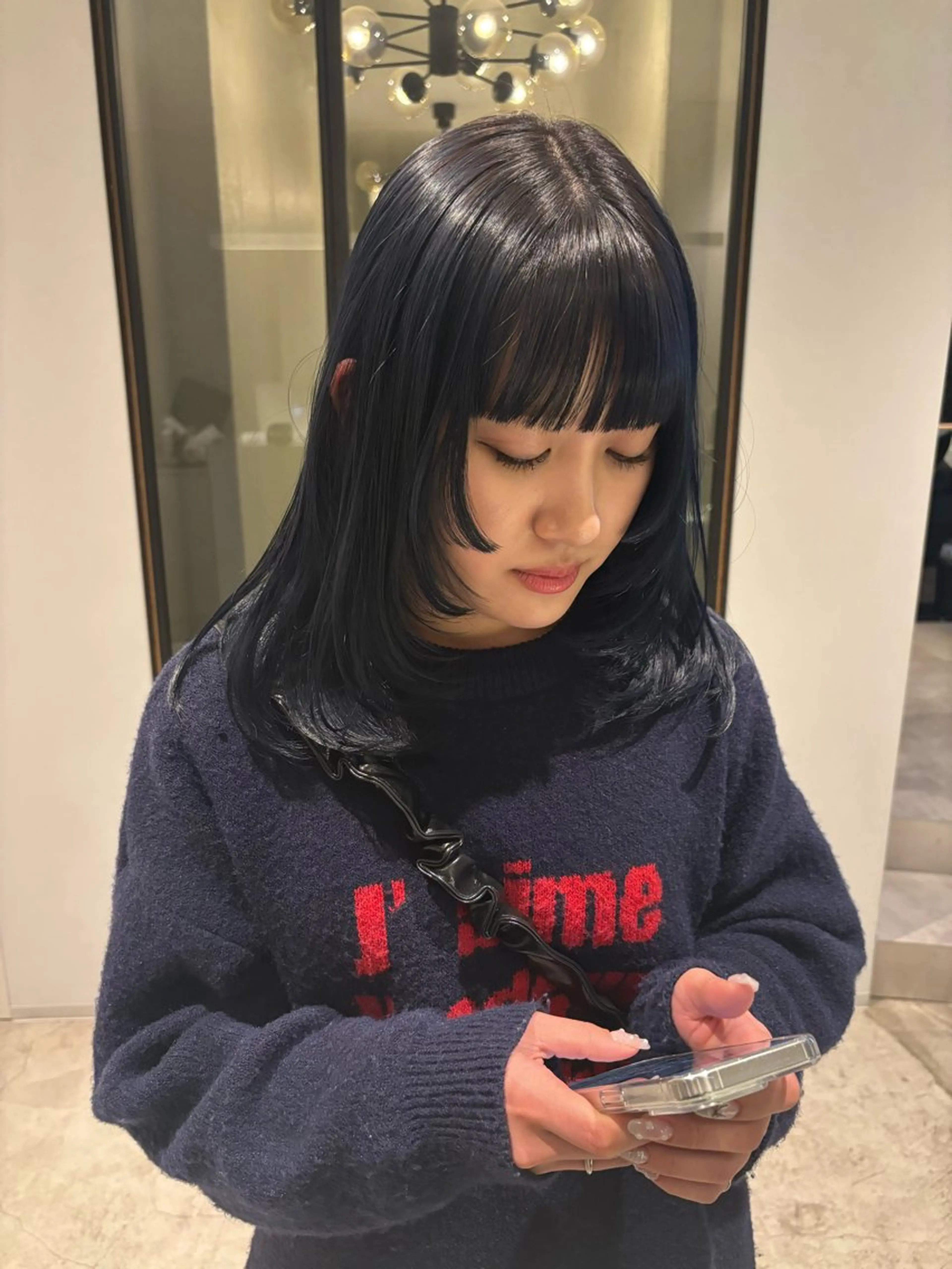 ミディアム 姫カット レイヤーカット kelly.un MIUのヘアスタイル