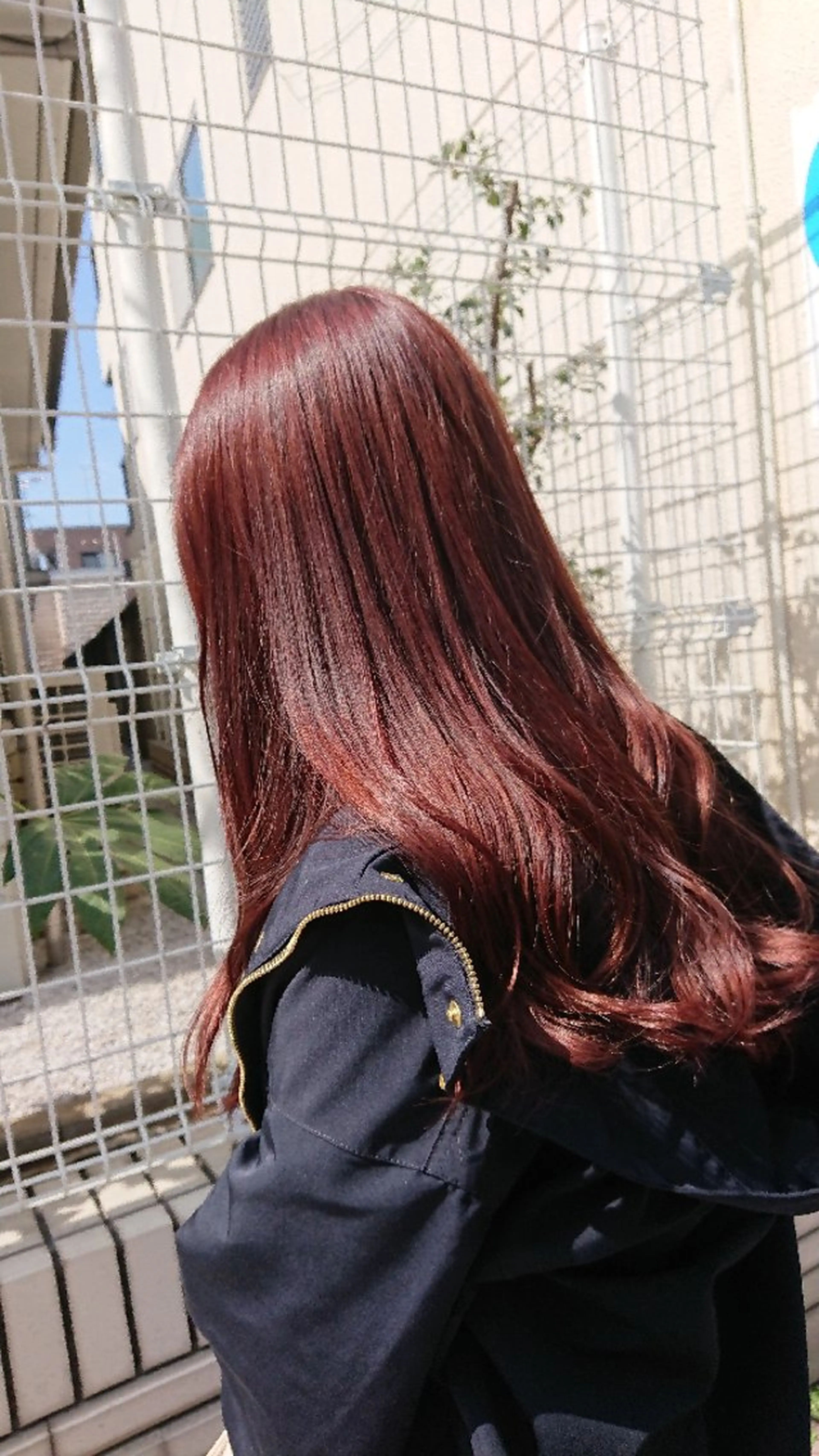 カラー ロング ブラウンカラー レッドカラー レッドブラウン シオリ/toki ✂️ショート専門店のヘアスタイル