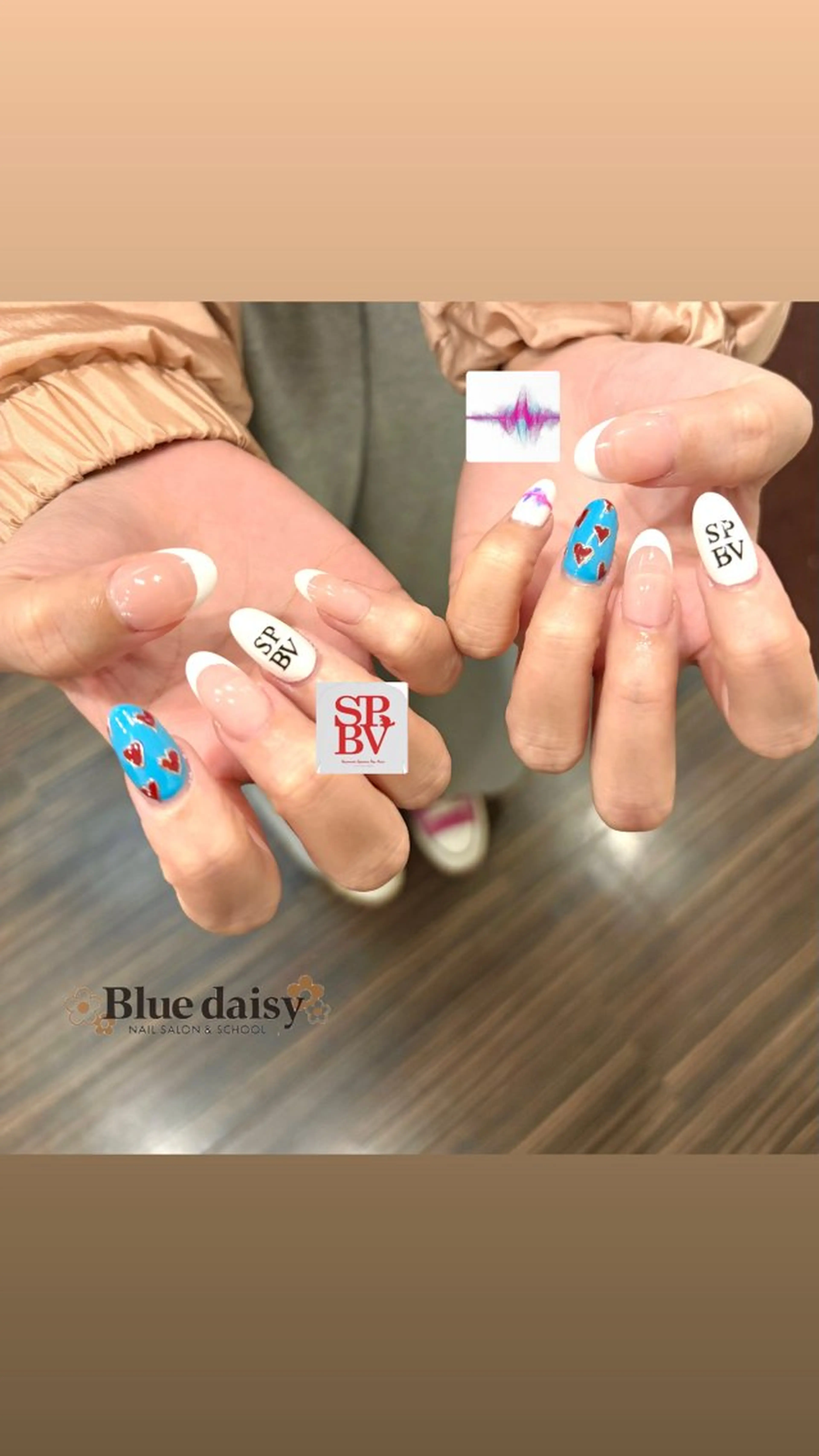 ネイル ハンドネイル Blue daisy 栄本店のネイルデザイン