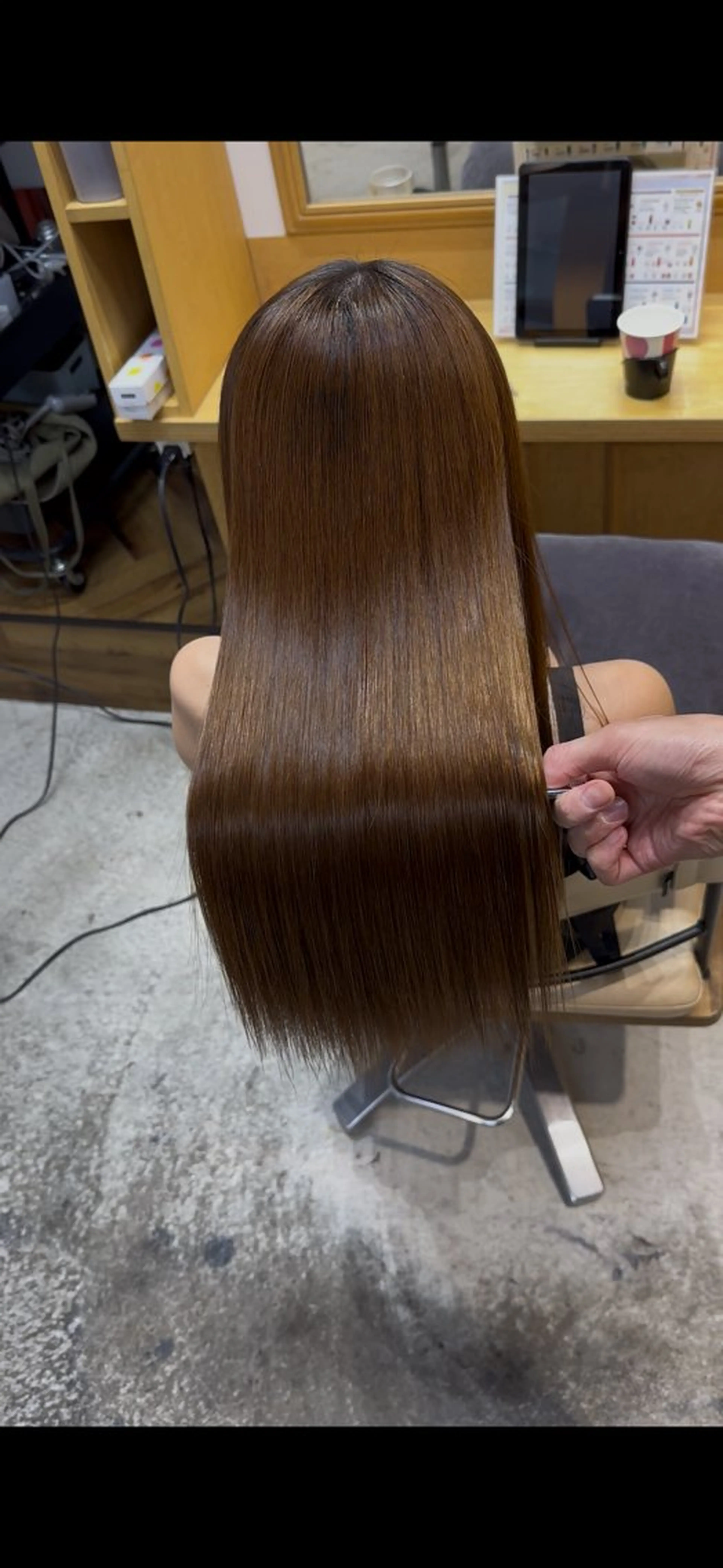 ロング カット 縮毛矯正 トリートメント 恵比寿/艶髪/ 髪質改善特化/フミヤのヘアスタイル