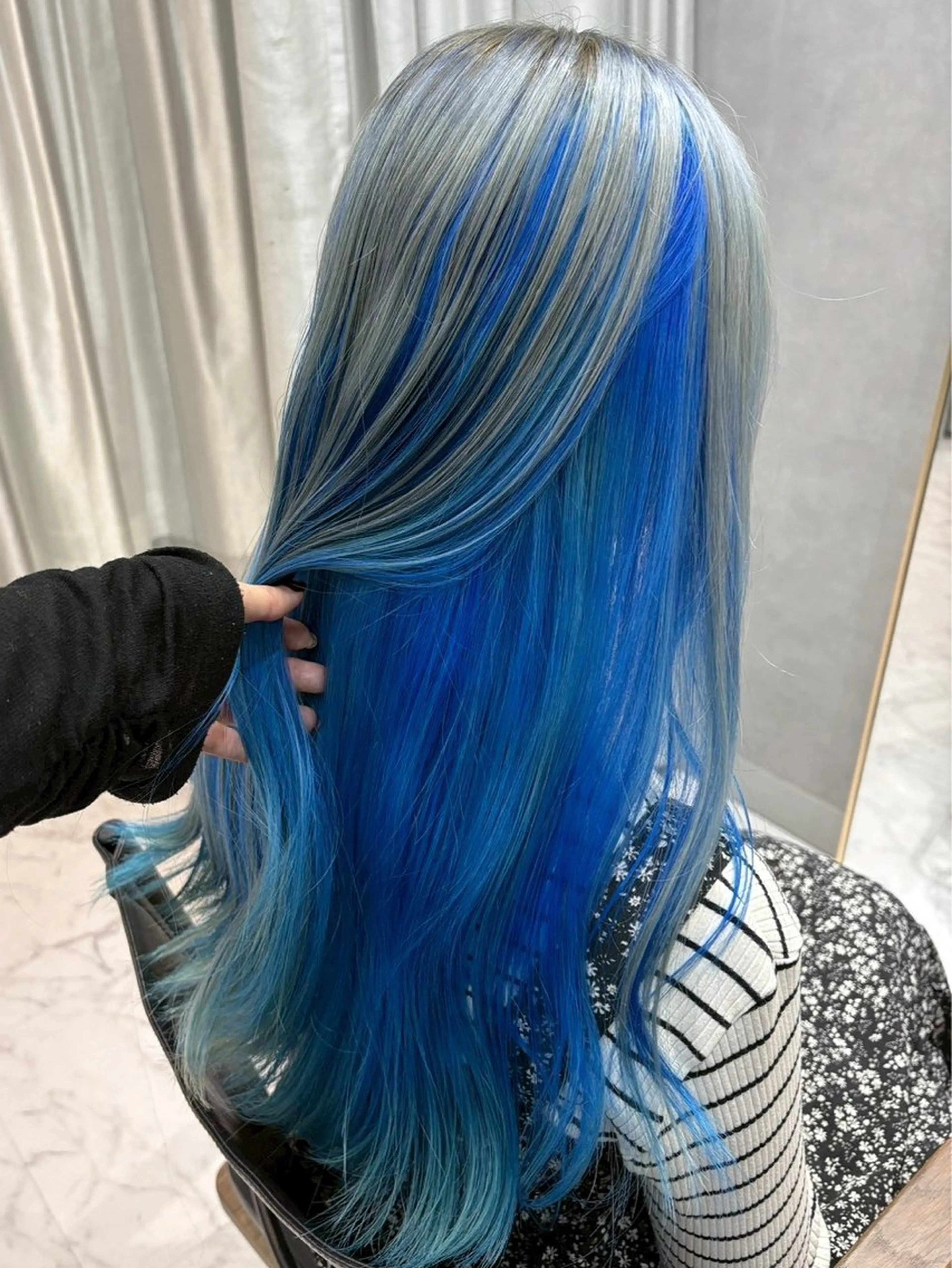 ロング カラー カット ヘアカラー トリートメント ハイトーン/韓国風/ 艶髪/吉祥寺のヘアスタイル