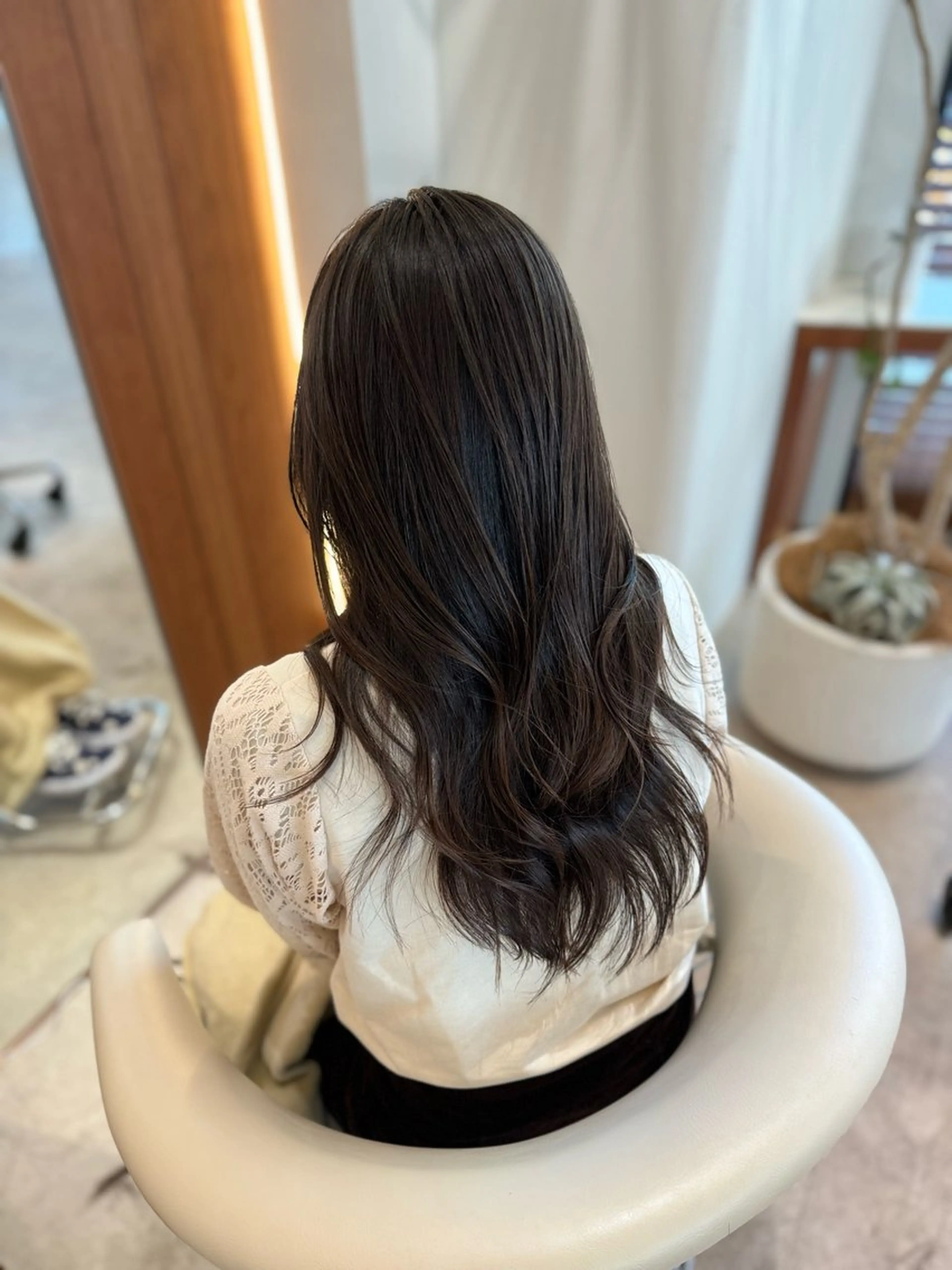 ロング カラー ブラウンカラー 透明感カラー ナチュラルブラウン 韓国風ヘア レイヤーカット カット ヘアカラー トリートメント ヘアセット 韓国レイヤー🇰🇷 韓国研修◎渋谷カイトのヘアスタイル