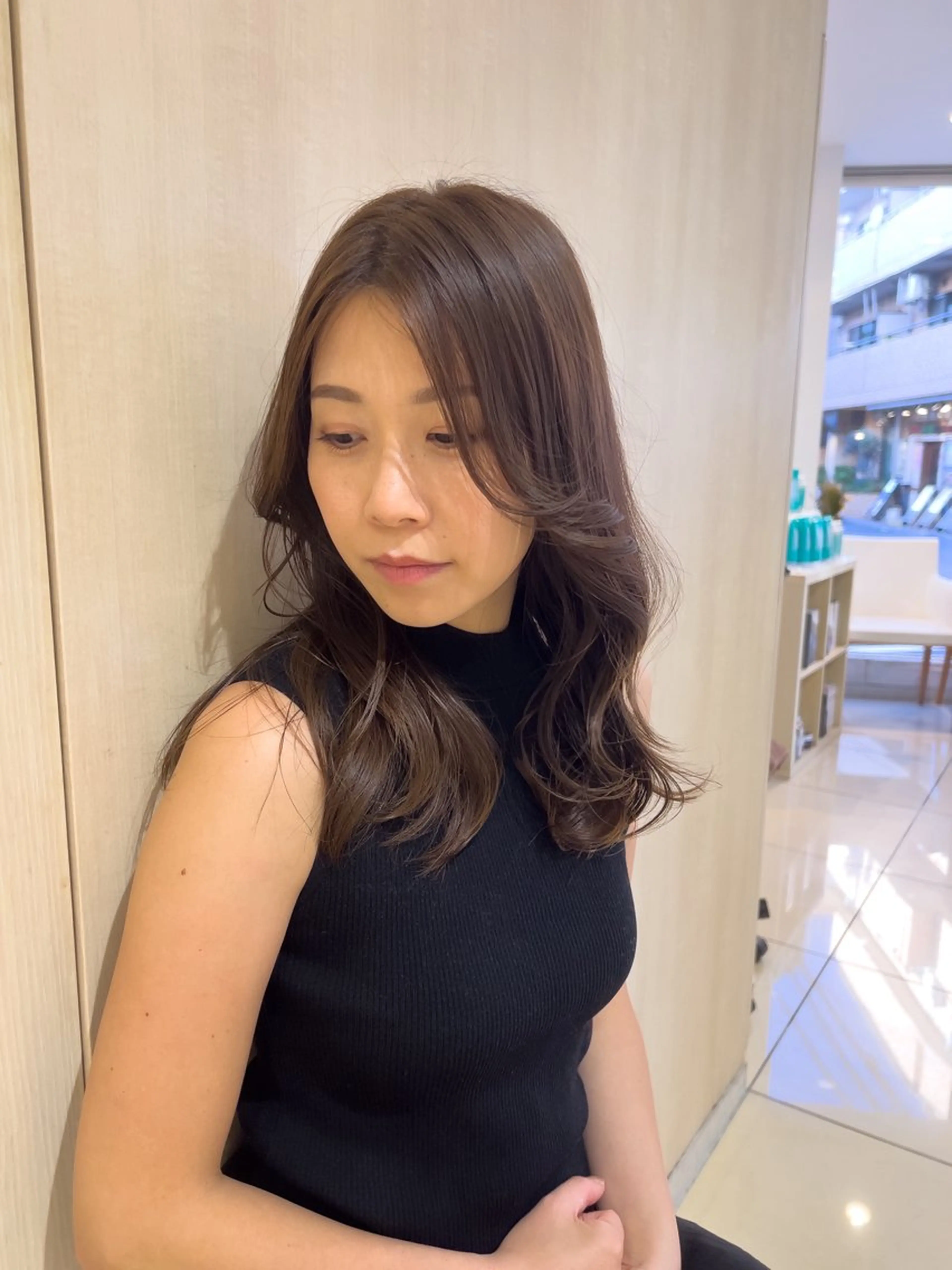 セミロング "オクムラ タクヤ"のヘアスタイル