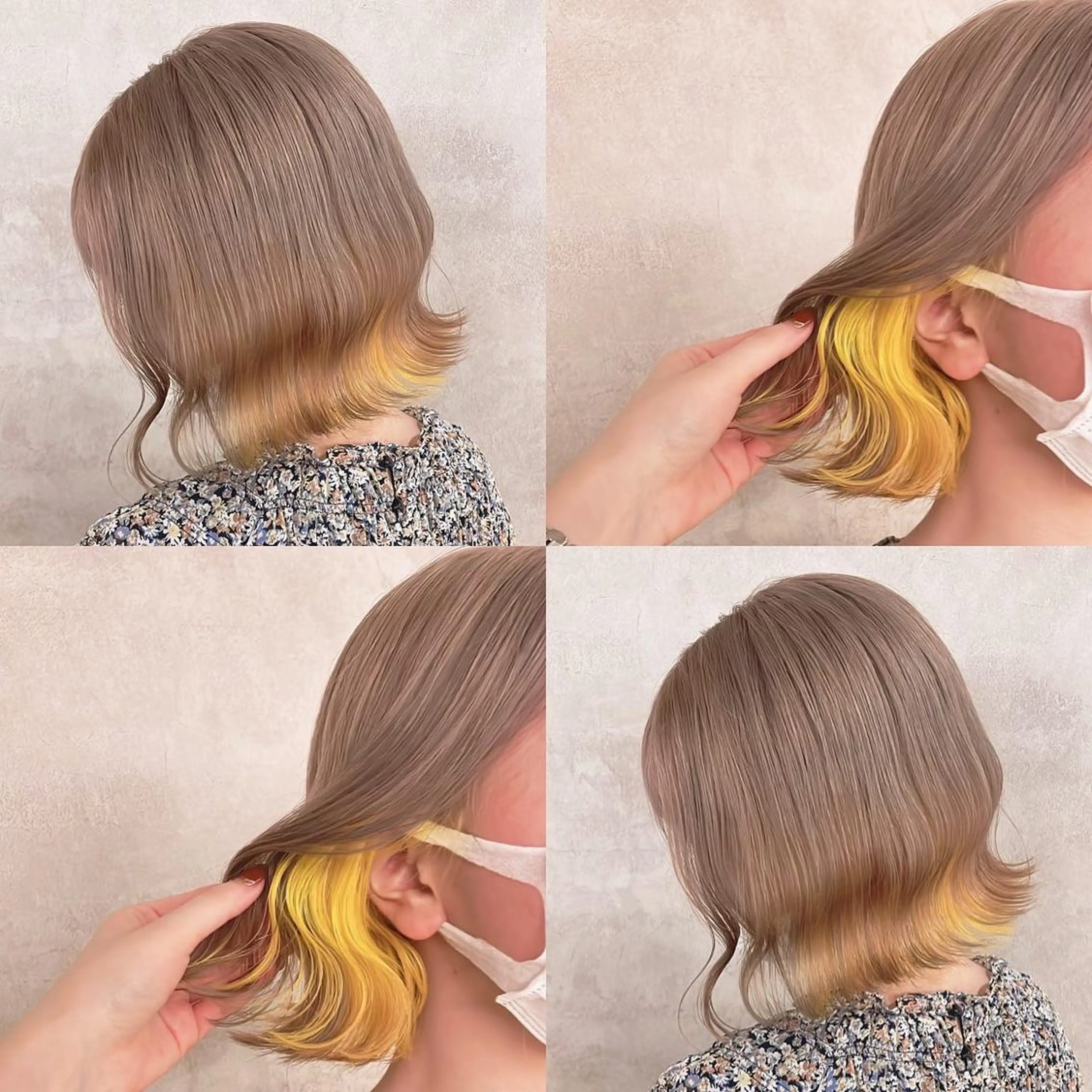 カラー ベージュカラー ブリーチ インナーカラー ヘアカラー トリートメント 渋谷:インナーカラー ／🍒エリカ🍒のヘアスタイル