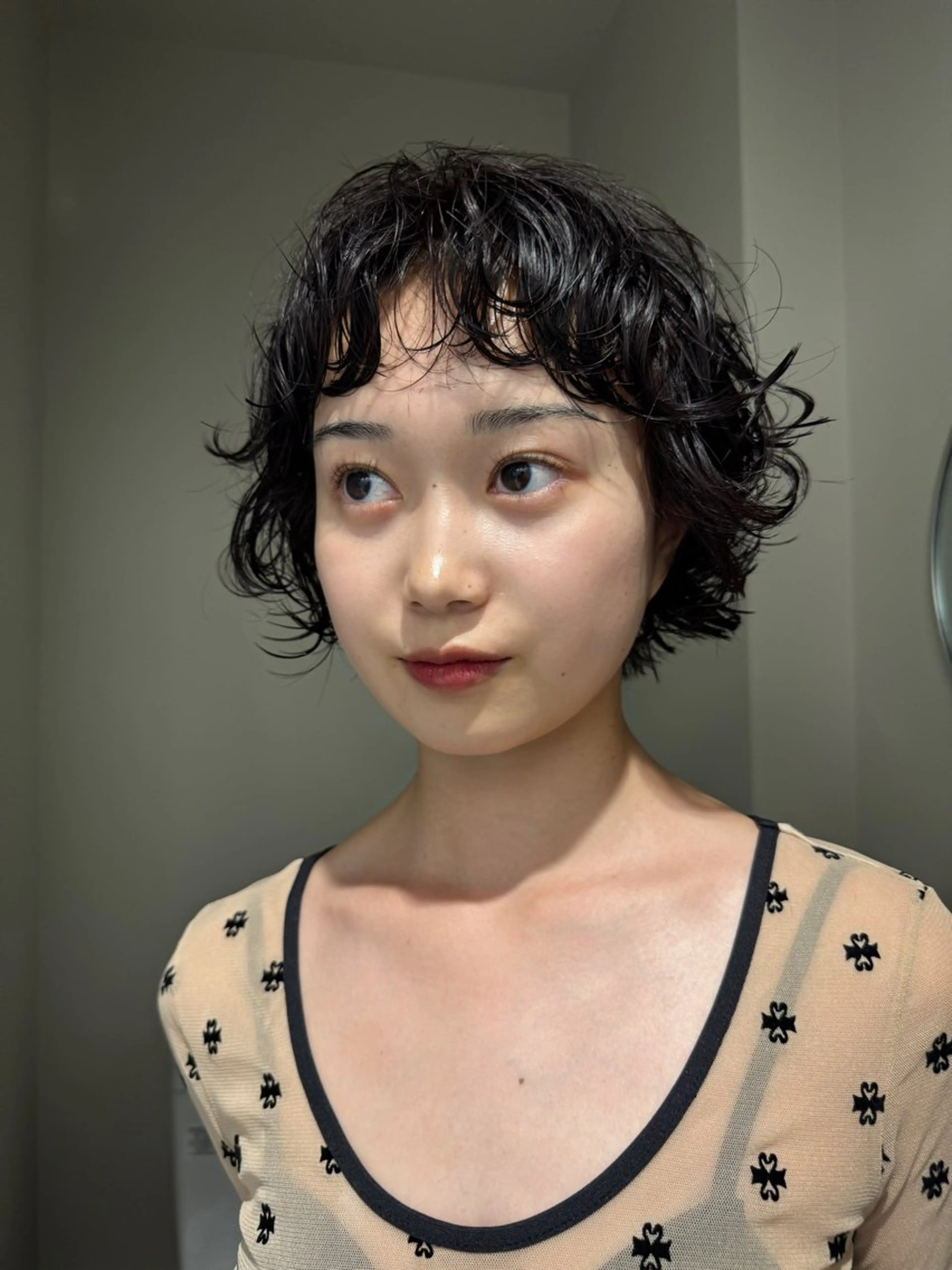 ボブパーマの写真