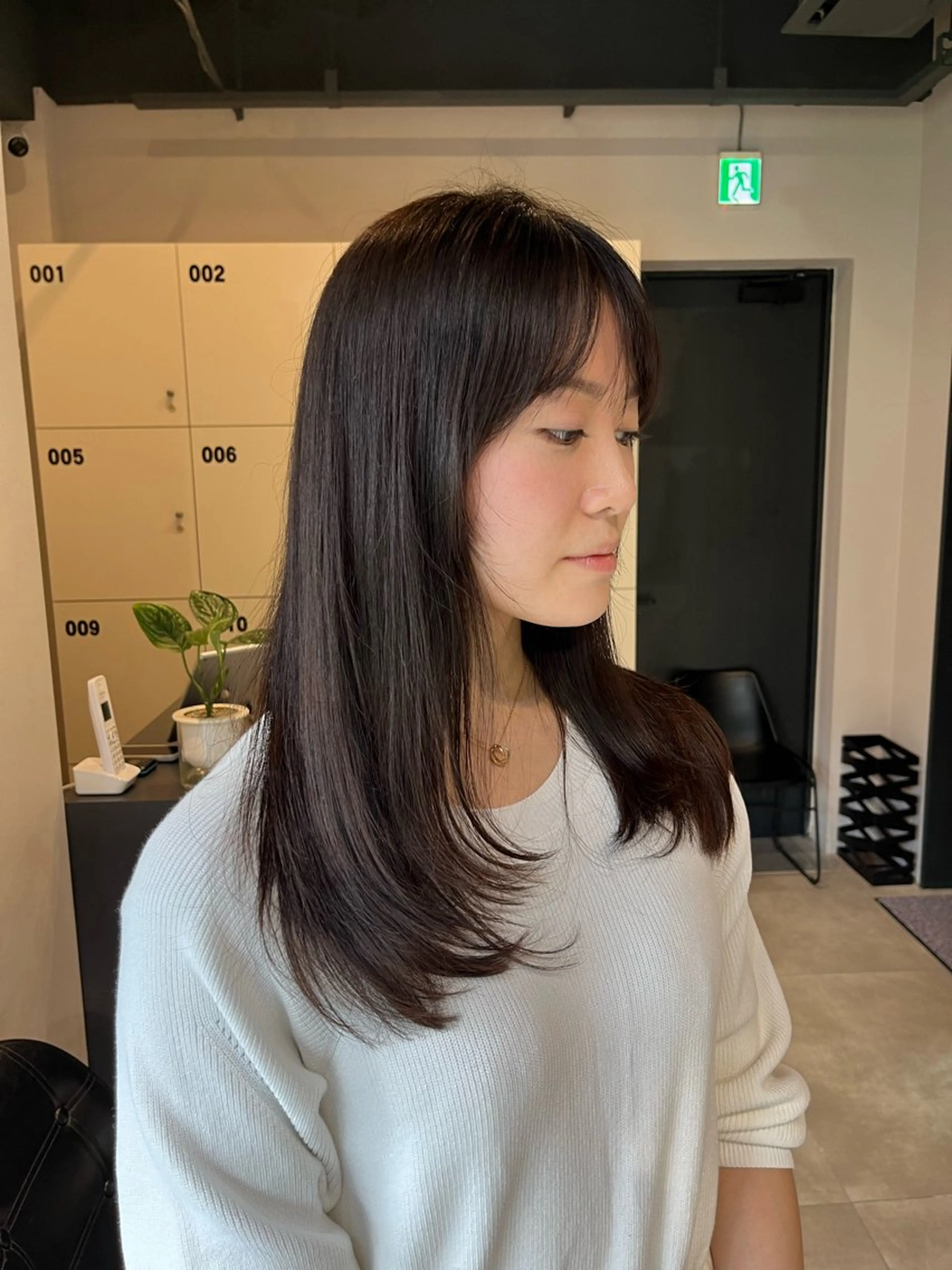 セミロング カラー うる艶カラー/恵比寿 ベージュ/丸山陽平のヘアスタイル