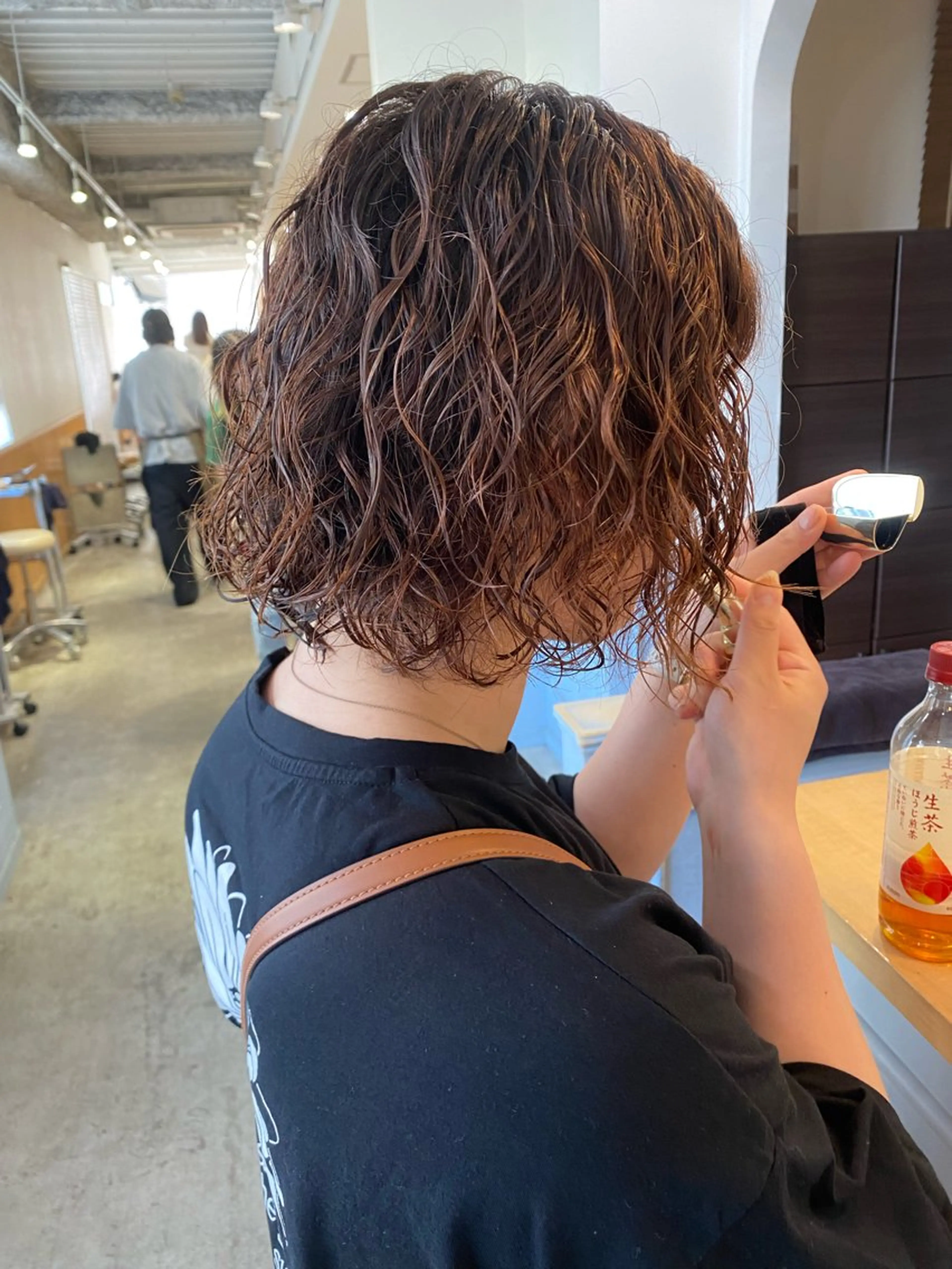 パーマ ボブ カット パーマ トリートメント GINZARay2 風本朱里🐥のヘアスタイル