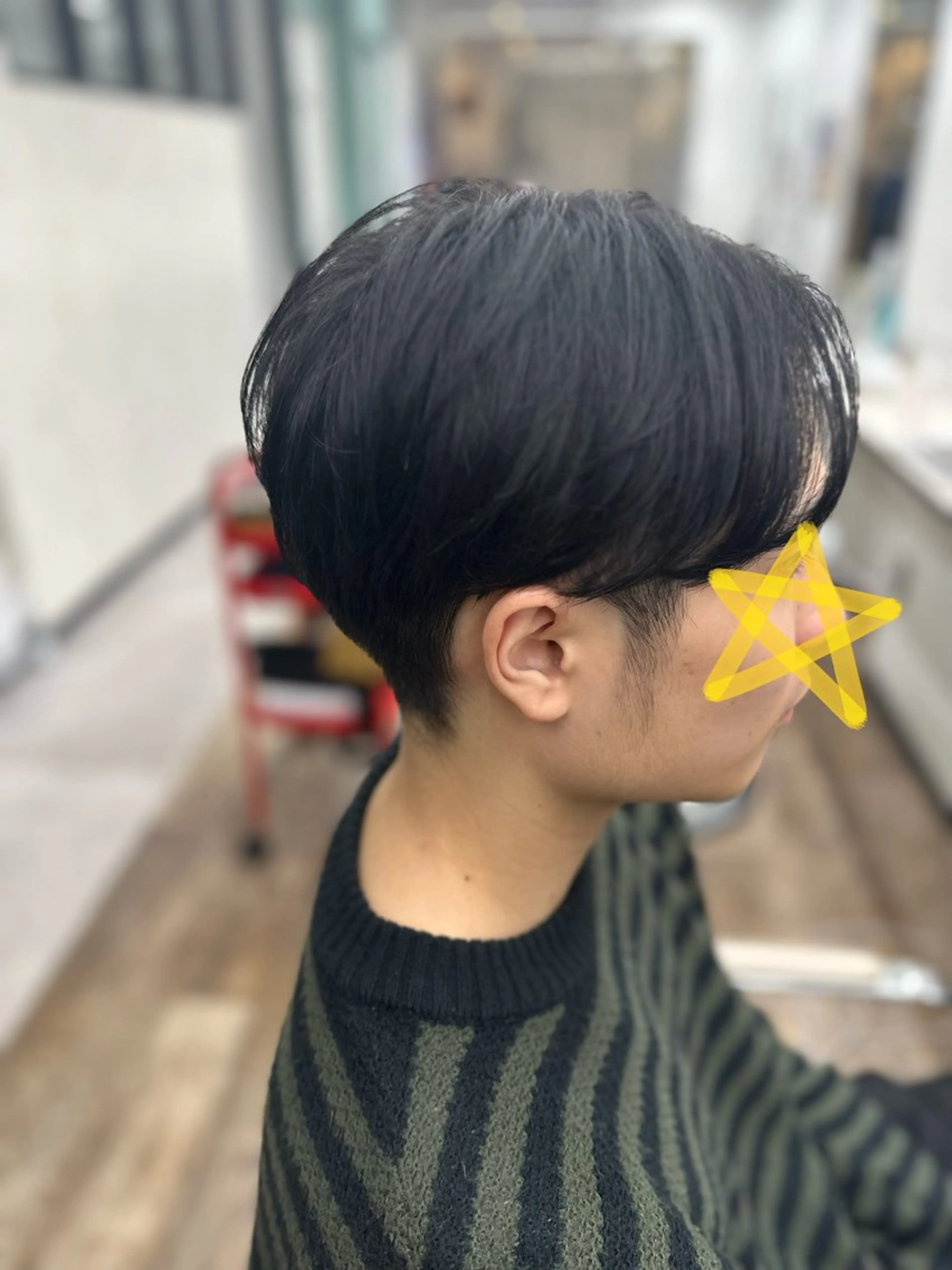 メンズ センターパート ツーブロック カット ⟡.·mamiya 縮毛矯正/ヘアセットのヘアスタイル