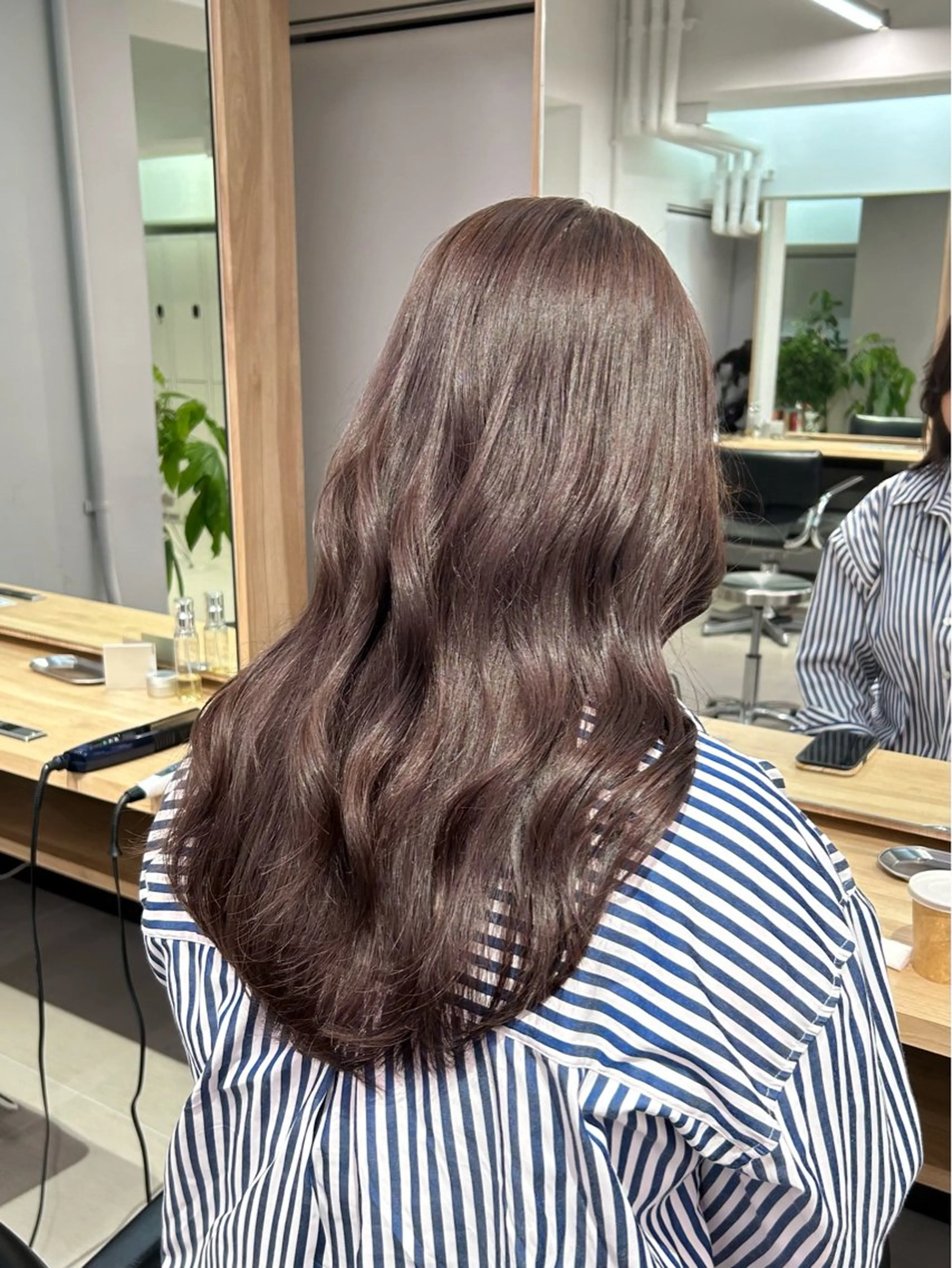 セミロング カラー ヘアアレンジ カット ヘアカラー トリートメント ショートカット/ ベージュ/moekaのヘアスタイル