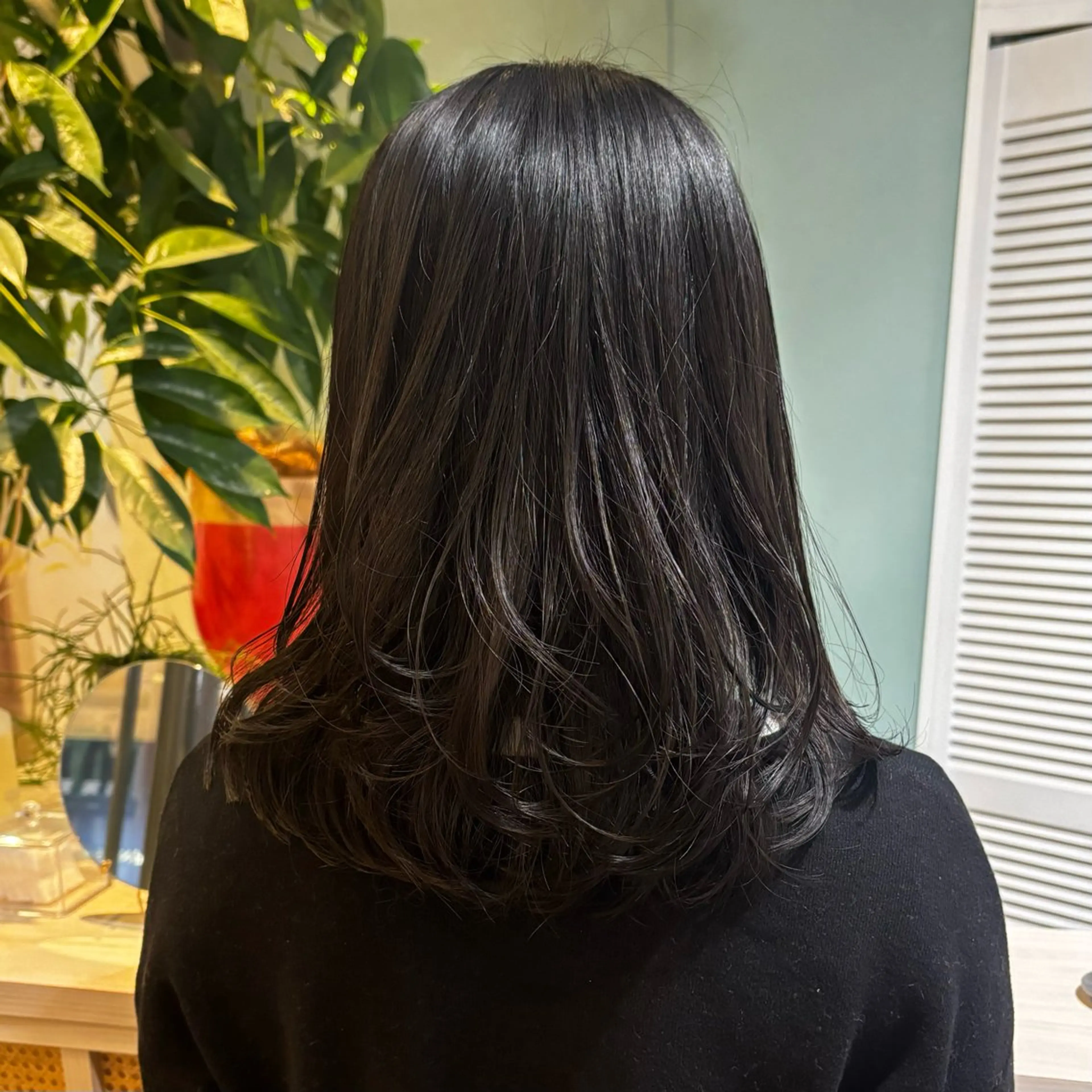 ミディアム パーマ オーガニックカラー/ 表参道/ルカのヘアスタイル