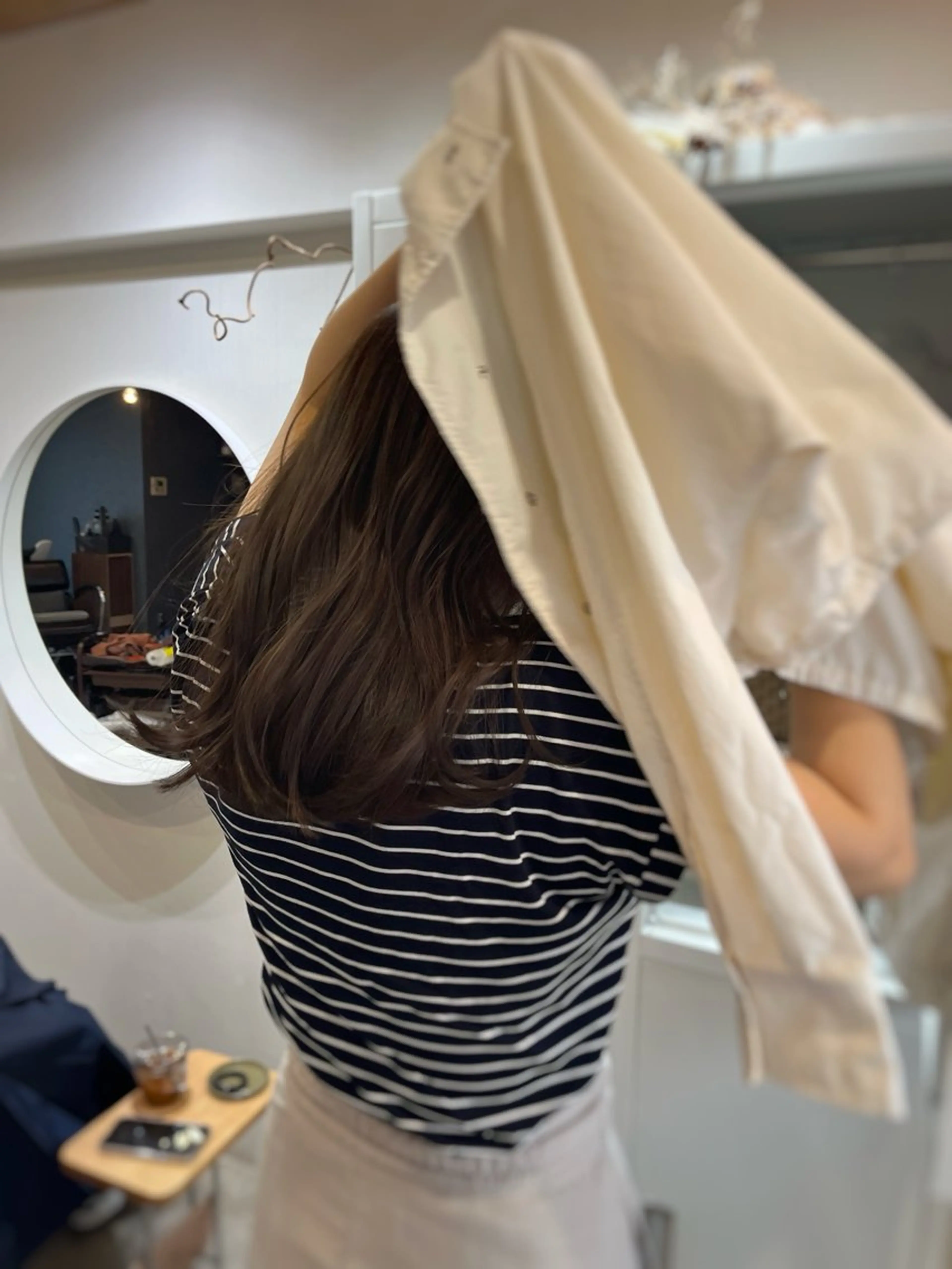 セミロング カラー CLOVE所属・下石怜子/レイヤー/ 透明感カラーのヘアスタイル