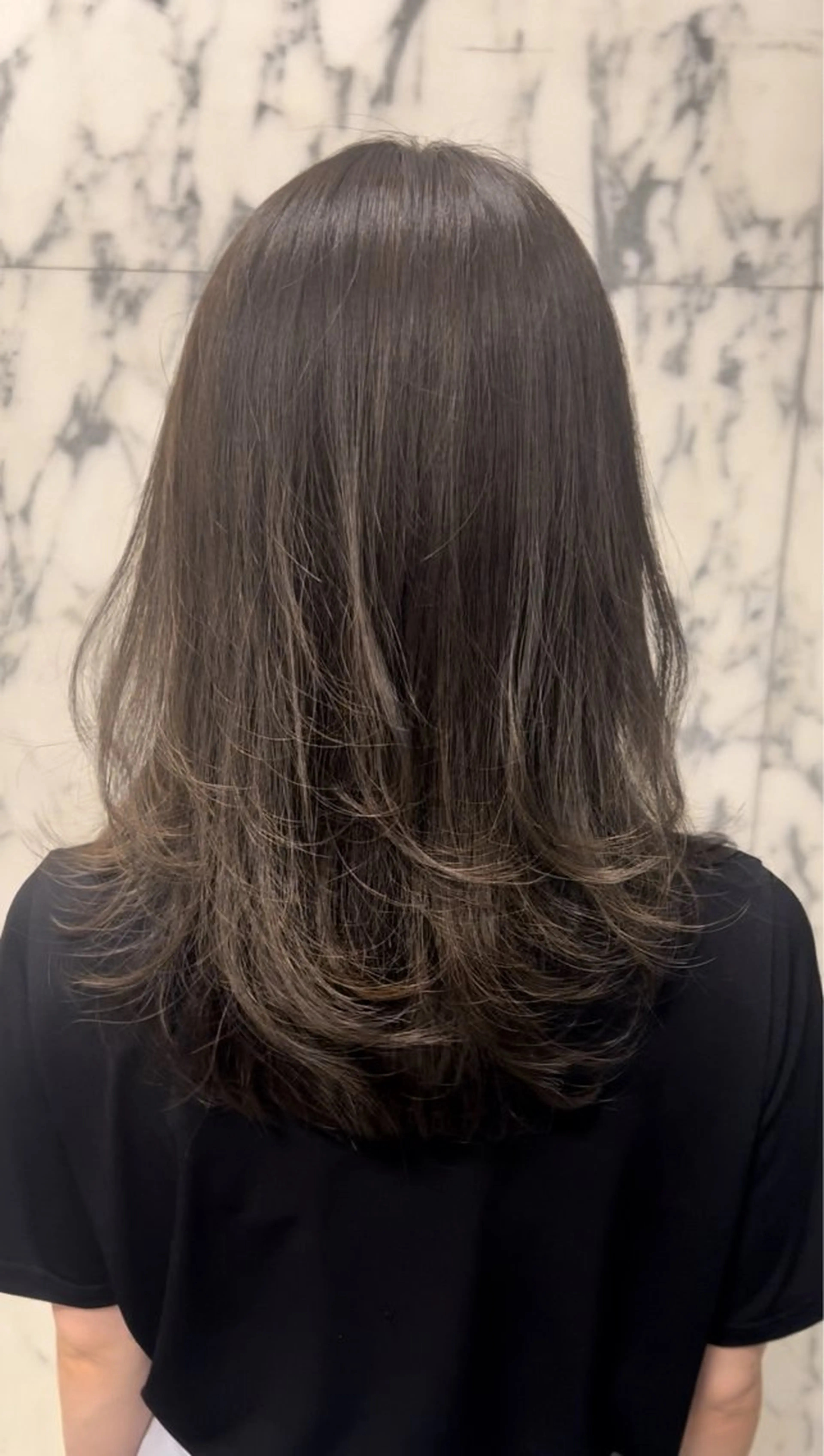 ミディアム レイヤーカット 川崎レイヤーカット /江口真正のヘアスタイル