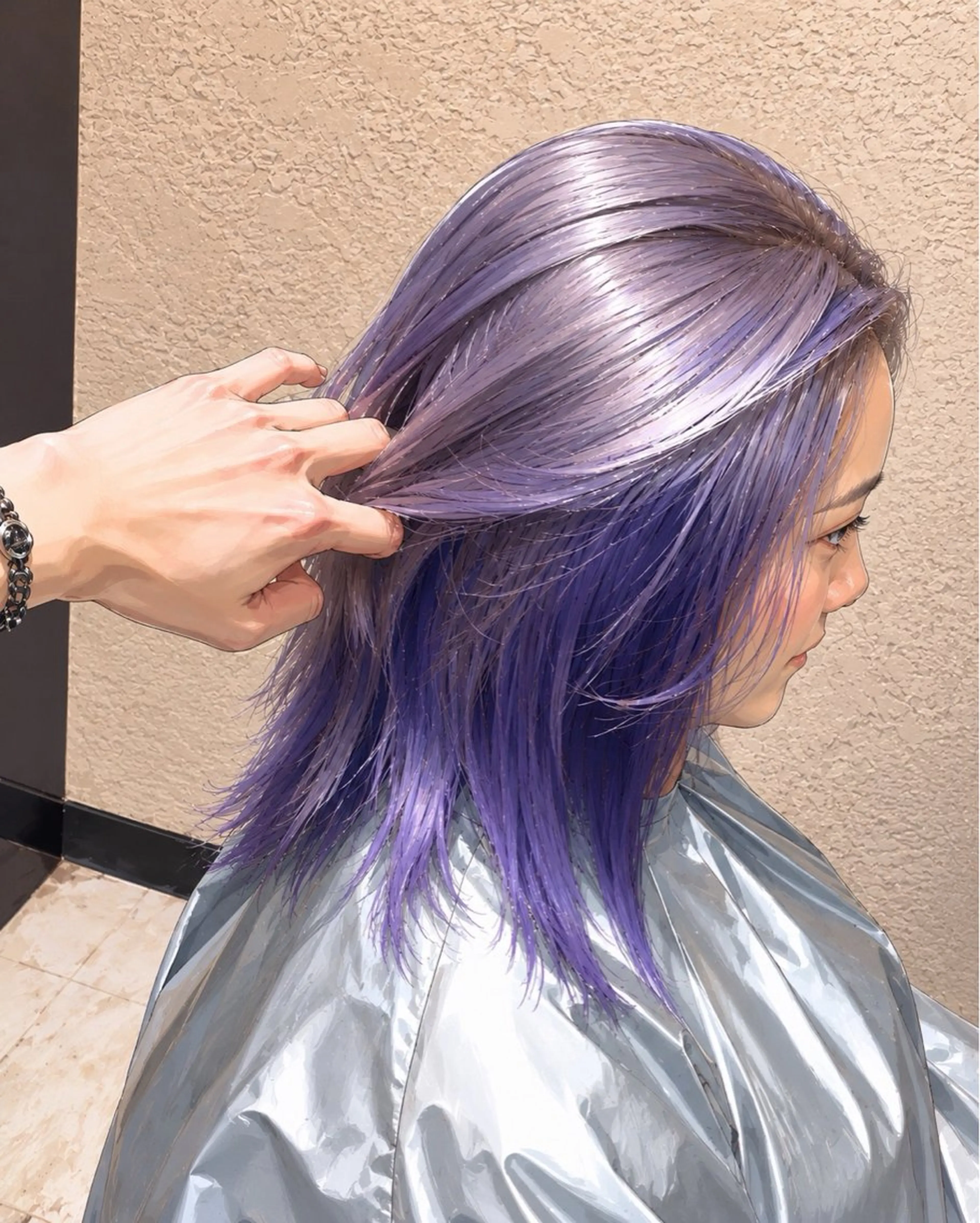ショート ヘアカラー トリートメント 💖艶ハイトーン髪質 改善💖ケンシンのヘアスタイル