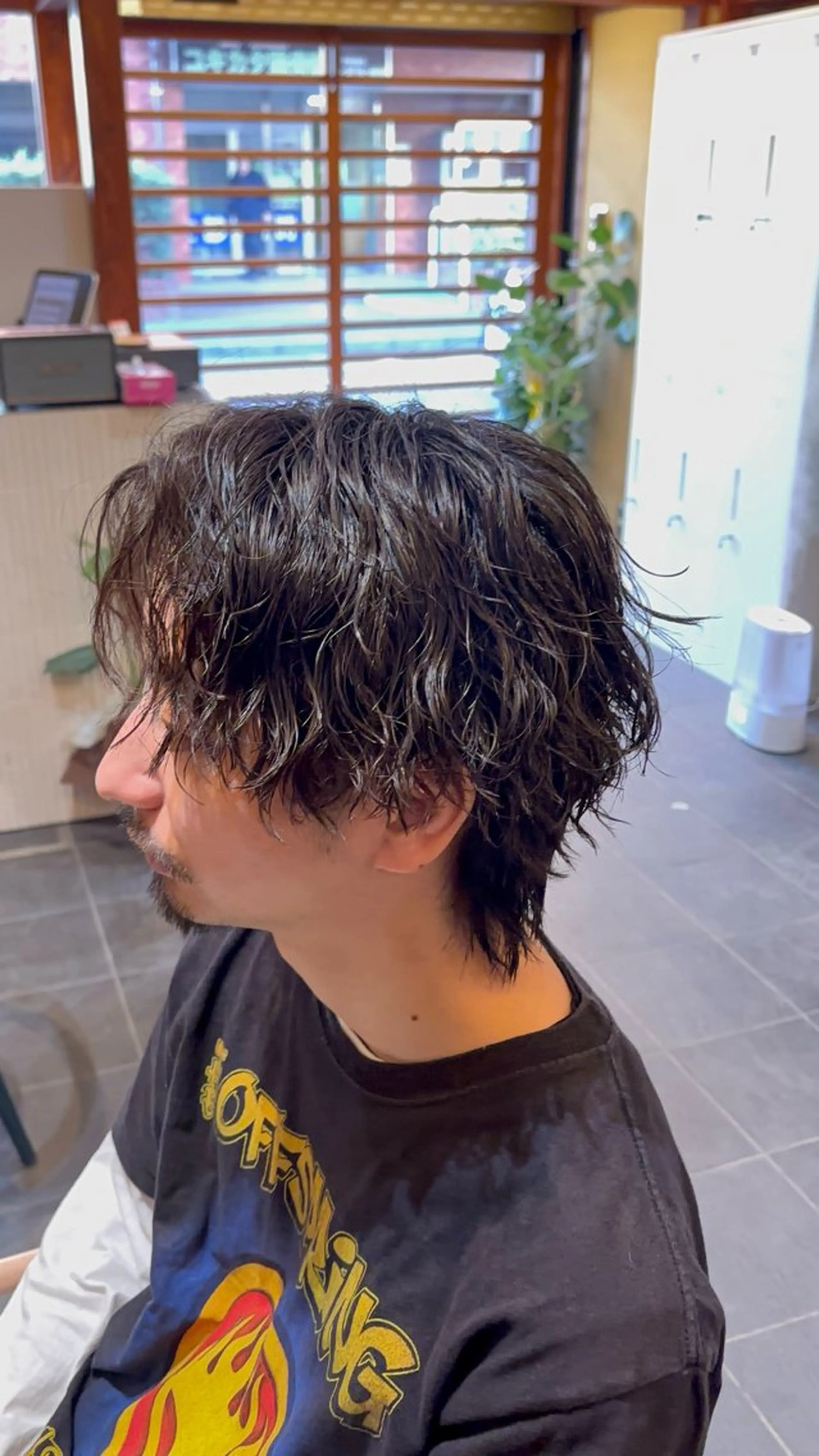 ミディアム カット パーマ 石井希武/学芸大学/ パーマ/縮毛矯正のヘアスタイル