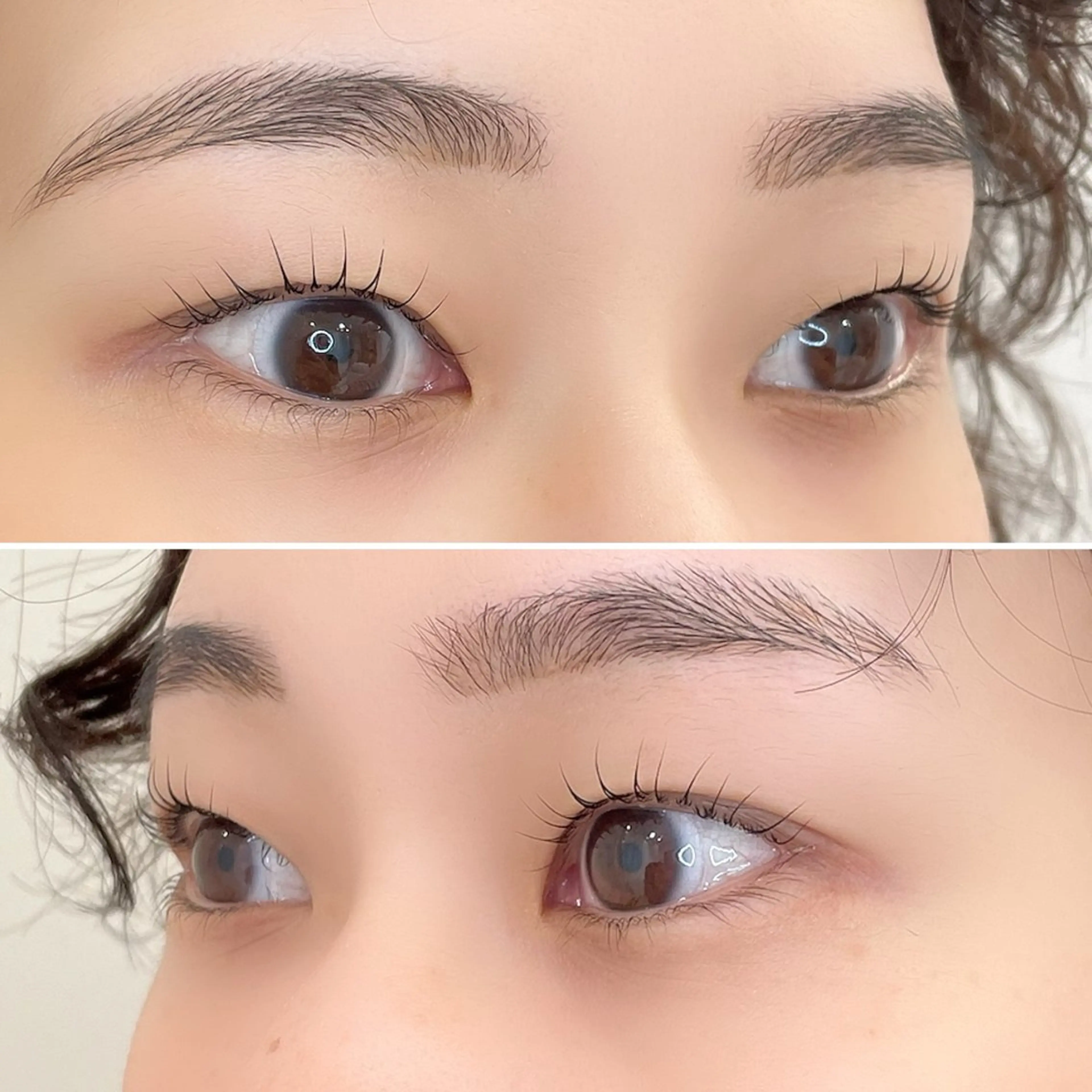 まつ毛パーマ(パリジェンヌ)➕アイブロウwaxの写真