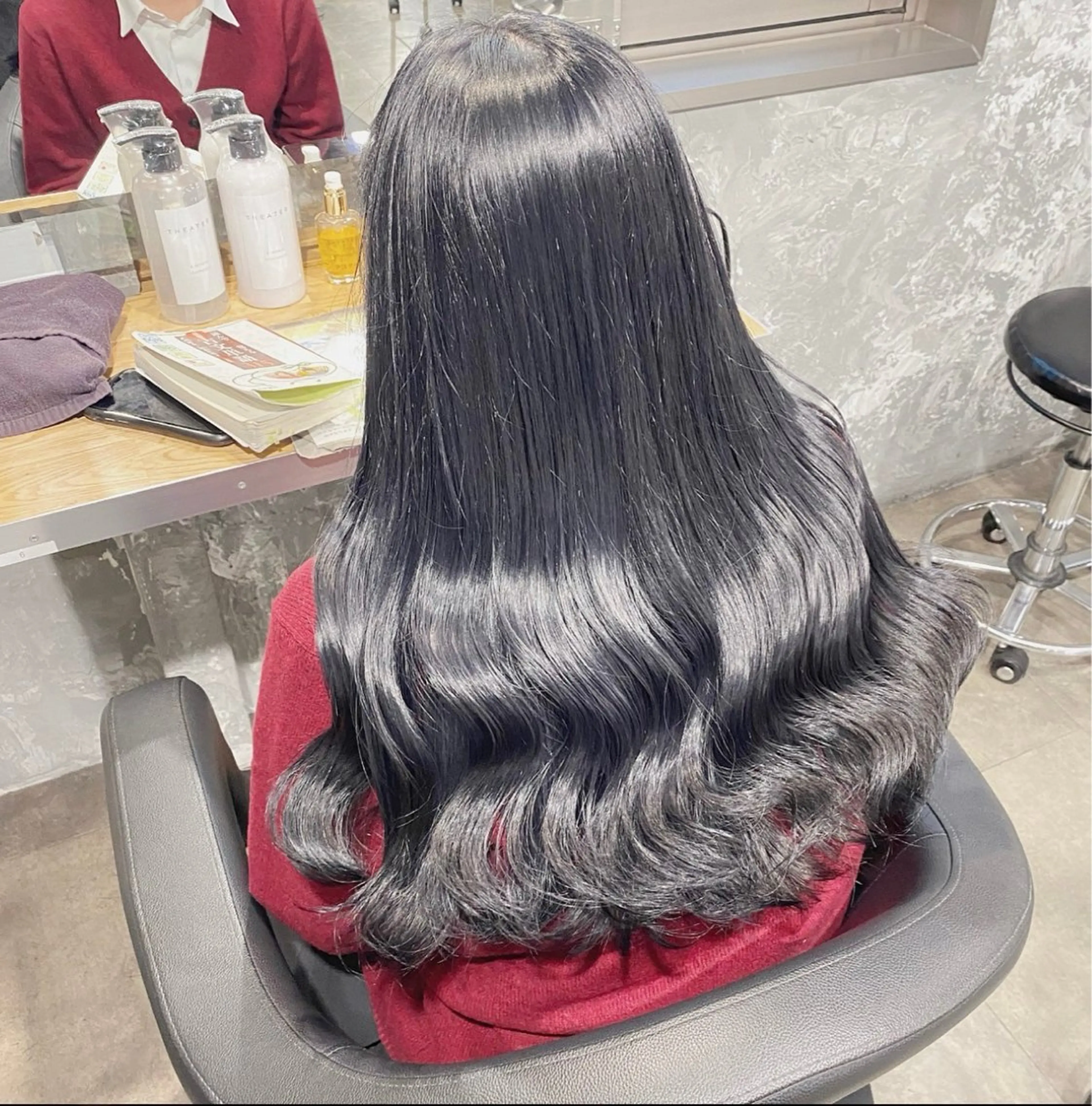 ロング カラー カット パーマ トリートメント ヘアセット 🟦ニュアンス/メン ズパーマ横浜🟦のヘアスタイル