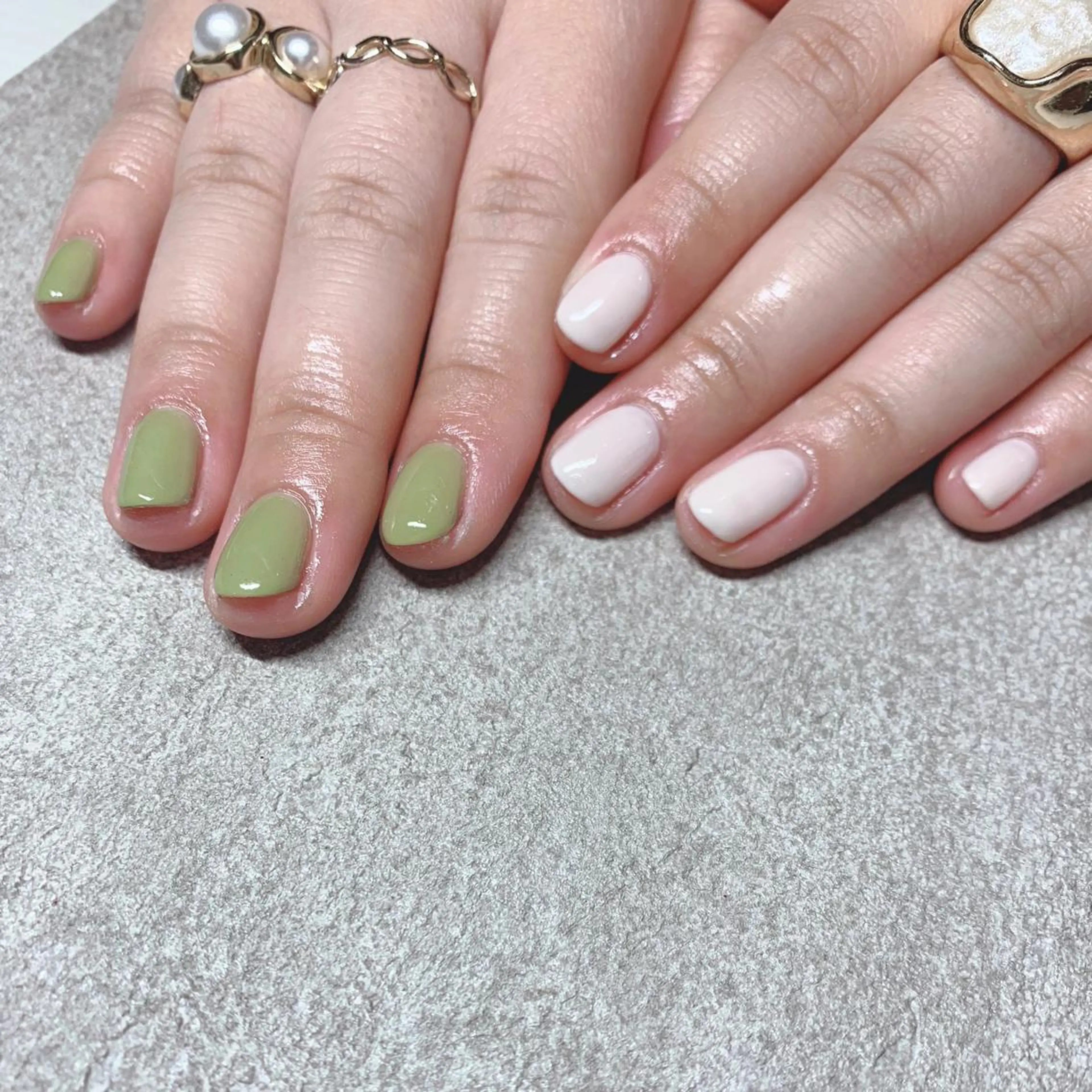 カラー ネイル ハンドネイル Cozy_ ilumのネイルデザイン