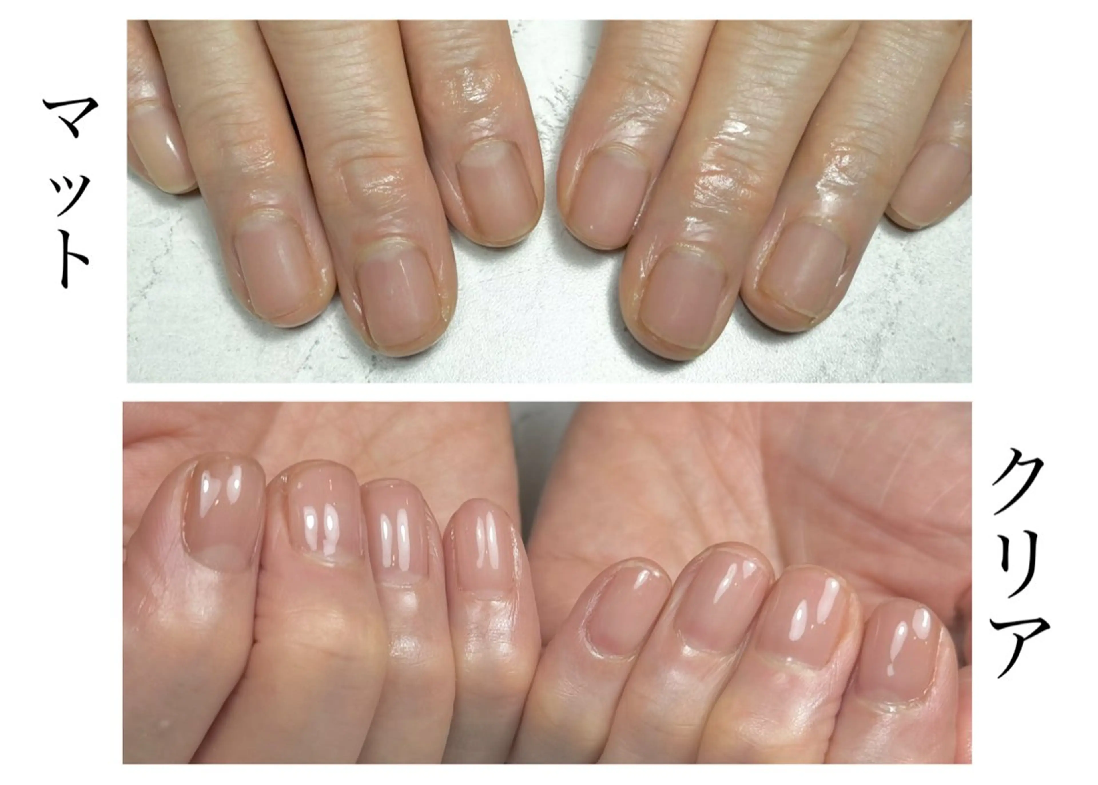 自爪育成自爪風クリアorマットネイル（オフ有・無どちらもOK）ネイルオイル1本プレゼント🎁✨の写真